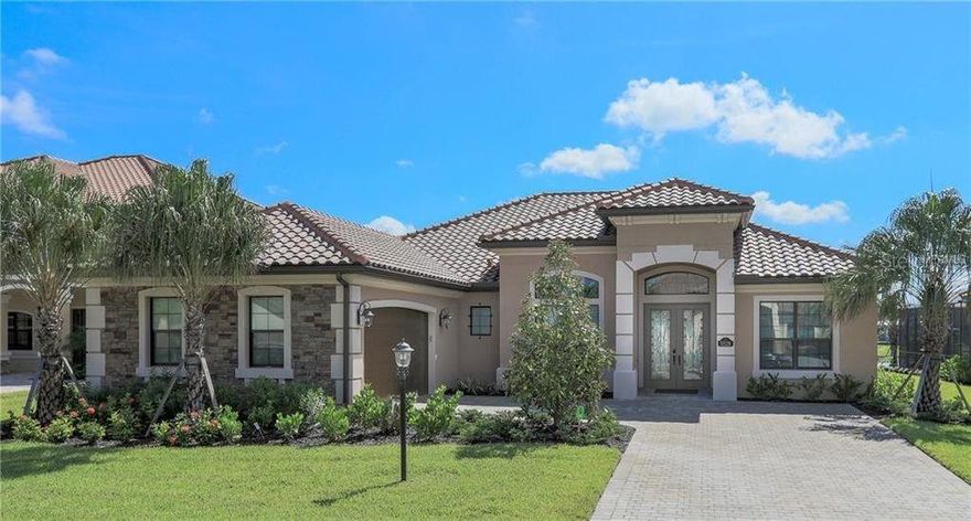 RESERVED NOW FOR FEBRUARY - APRIL 2026.  3 MONTH MINIMUM DURING HIGH SEASON JAN - APRIL - $13,000/MO OFF SEASON MAY - NOVEMBER - $10,000/MO. 13% RESORT TAX WILL BE ADDED TO RENTAL FEE, BOOKING FEE $250 AND CLEANING FEES. Treat yourself to the premiere rental home in the highly sought after Lakewood National community with two of Florida’s top rated 18 hole courses. Wake up every morning to the sun glimmering off of your own lake in this ideally situated property with an east facing lanai. Located on an idyllic loop of Estate homes seconds away from the golf clubhouse and amenities. Come live the Florida Lifestyle and surround yourself in style and elegance in this
beautifully decorated Estate Home in the Golf Community of Lakewood National. This property has it all! There are 3 bedrooms in this desirable split plan design (the master wing is completely separate from the guest wing), each with its own ensuite bathroom for privacy plus a den that can be used as another bedroom or office. This stunning home lends itself to fun and entertainment with an open floor plan and upgrades galore. The gorgeous space awaits with 16 foot high ceilings, granite counter tops, dual sinks and large soaking tub. Enjoy the magnificent view of the lake as you walk through the majestic wrought iron front doors. Relax and unwind onthe beautiful oversized screened in lanai with your very own private pool and spa, featuring a luxurious outdoor kitchen with built in stainless grill, beverage refrigerator, and rare outdoor sink! SEASONAL rate is $13,000/MO. including utilities. OFF SEASON rate is $10,000.00/MO Lakewood National’s two Arnold Palmer designed unique and challenging courses were rated #1 and #4 in Florida on the 2022 Golfers #39; Choice list of America#39's 50 top-rated courses and host the LECOM Suncoast Classic on the Korn Ferry Tour each April. AMENITIES INCLUDE CLUBHOUSE WITH RESTAURANT AND BAR, FITNESS CENTER, RESORT STYLE SWIMMING POOL WITH OUTDOOR GRILLE AND POOLSIDE SERVICE, A FULL SERVICE SPA , PICKLEBALL COURTS, 8 HAR TRU TENNIS COURTS AND MORE! Golf Membership transfer fee is currently $600 plus tax SUBJECT TO CHANGE. Golf fees including cart are Nov 1 - April 30, 2026 $105 ~~ May 1 - October 31, 2026  $63, and future fees TBA by HOA board. Conveniently located to interstate, University Town Center Mall, Sarasota Airport, and all that Lakewood Ranch has to offer including Lakewood Main Street with dining, shopping, miniature golf, movie theatre, monthly Music on Main Street, Waterside Place with
weekly Farmers’ Market, Cultural Arts in downtown Sarasota, and St. Armand&#39;s Circle and last but not least our beautiful sandy beaches of the Gulf of America. IN ADDITION TO THE DEPARTURE CLEAN, THE OWNERS CLEANER WILL COME IN ONCE A MONTH TO
CLEAN; AN ADDITIONAL COST OF $150/MO will be added to your reservation.........CHECK OUT THE ARTICLE ON LAKEWOOD NATIONAL GOLF COURSE..