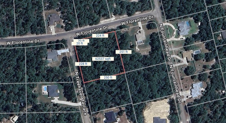 Incredible opportunity to own a slice of land in CITRUS SPRINGS! Located on 3542 W FLORENTINE DRIVE this buildable, CORNER lot has plenty of potential. Come and build your new home on this 1.44-acres lot with no HOA! Nearby you can find urban sports, entertainment, shopping, dining, cultural venues and attractions like, Weeki Wachee Springs, a 46-mile-long Withlacoochee Bike Trail that attracts riders from all over the state and it is only a short drive away from it. The Lecanto medical corridor offers centrally located specialty practices, including 3 fully staffed hospitals, serving all of Citrus County. Do not miss out and call today for more details!