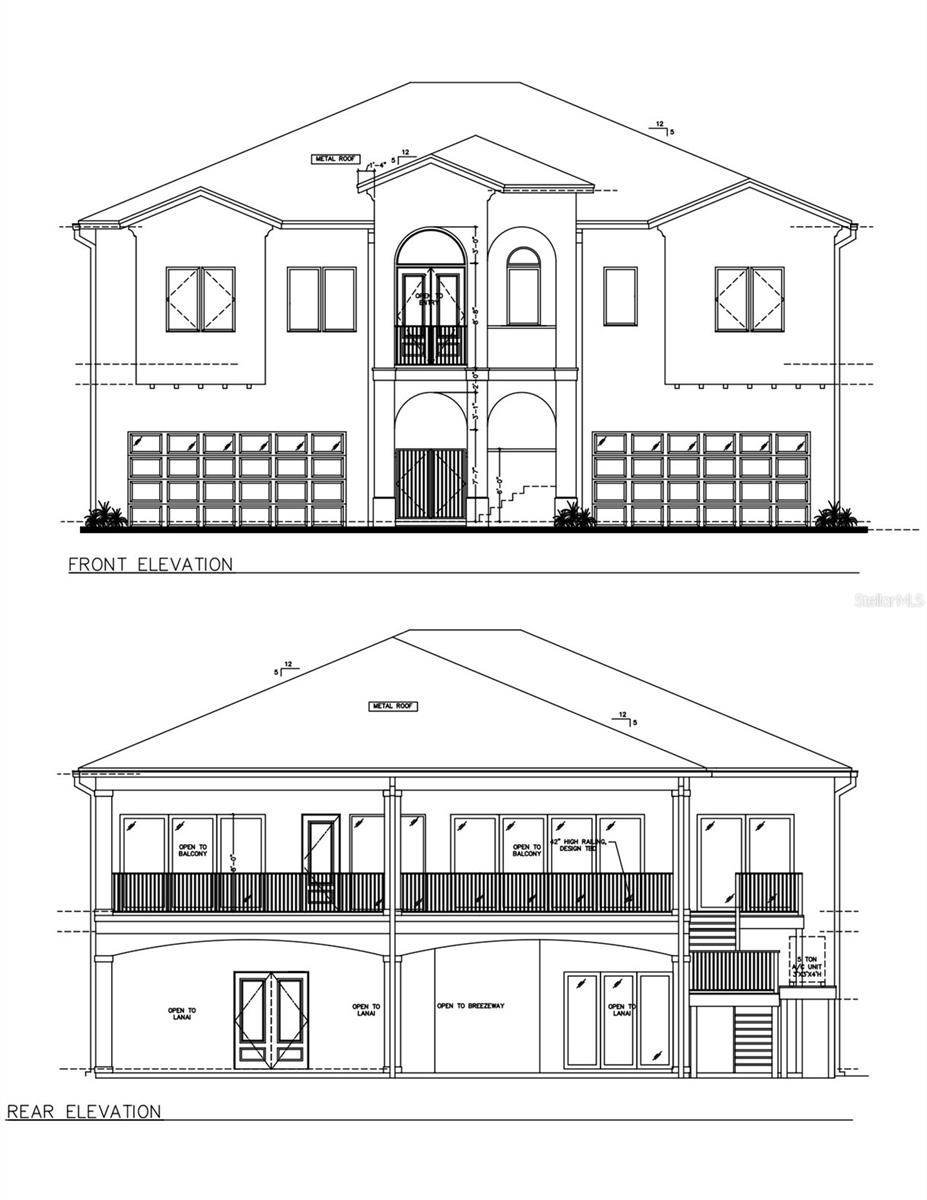 Under Construction. In the masonry phase of construction, all finishes can still be selected. Completion Date approximately late October 2025. This is a custom-built, elevated home unlike any other. When opening the front door, you will be viewing the intracoastal waterway through the breezeway! Upon using the front stairs, you can again get a fantastic waterview through the main entry. If you so choose, you can also enter the home via the elevator. The home features 4 bedrooms, 3 bathrooms, office, open kitchen/living room, dining room, laundry room and large pantry & primary closet. Ceilings are constructed higher to provide great light exposure. Enjoy the scenery from the either floor with oversized, covered space. There are two 2-car garages with large additional space at the rear for additional storage. 2 boat lifts with new seawall, dock, and lift. PURCHASE OF THIS PROPERTY MUST INCLUDE A CONSTRUCTION CONTRACT ASSUMPTION (SEE OWNER FOR MORE DETAILS).