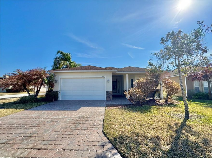 Located in the highly desirable 55+ gated community of Vienna Square, this beautifully maintained 2-bedroom PLUS office/den (potential 3rd bedroom, no closet), 2-bath home blends comfort, elegance, and low-maintenance living. From the moment you enter, serene pond views draw you in — visible from the entry, great room, dinette, and even the primary suite. The spacious great room features brand new luxury vinyl plank flooring, crown molding, and plantation shutters throughout, creating a bright yet refined atmosphere. The kitchen is appointed Corian countertops, wood cabinetry, all appliances, a built-in wine rack, and an extended breakfast bar perfect for casual dining. Just off the kitchen, a charming bay-window dinette provides a bright and inviting spot for morning coffee. The split-bedroom layout enhances privacy. The primary suite includes a 6x13 walk-in closet, dual sinks, tile walk-in shower, and linen closet. The second bedroom and guest bath are positioned toward the front of the home, while French doors off the great room lead to a spacious office/den ideal for home office or hobbies. One of the true highlights is the oversized screened-in lanai, offering a beautiful rear pond view — the perfect spot to relax or entertain. Enjoy quick access to the community clubhouse and scheduled activities. Vienna Square residents enjoy a maintenance-free lifestyle with resort-style amenities including a heated pool and spa, tennis courts, library, craft room, fitness center, and more! This home offers comfort, convenience, and community — all in one beautiful package.