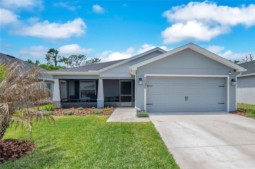 Skip the wait and added expense of new construction—this beautifully maintained 2023 home in Eagle Lake is move-in ready and shows like the day it was built. Gently lived in and meticulously cared for, this 3-bedroom, 2-bath home offers modern finishes and peace of mind without the delays of building new. Enjoy valuable upgrades already completed for you, including full gutter installation, a fully fenced backyard, and screened-in front and rear porches—perfect for enjoying Florida living year-round without the bugs. Nestled on a cul-de-sac, this home benefits from low traffic and a safer setting, making it ideal for the family to play and enjoy the neighborhood. Situated on a premium lot backing up to conservation, you’ll appreciate the privacy of having no rear neighbors. The backyard is a blank canvas, ready for your personal touch—whether you envision a pool, outdoor kitchen, or garden space. All appliances are included, making this home truly move-in ready from day one. Inside, the home feels practically untouched, offering a clean, like-new interior ready for your style. Conveniently located while still offering a tucked-away feel, this home gives you the best of both worlds. Home is on the same street the community pool is on!! Why buy new when this one already has the upgrades, privacy, and immediate availability?