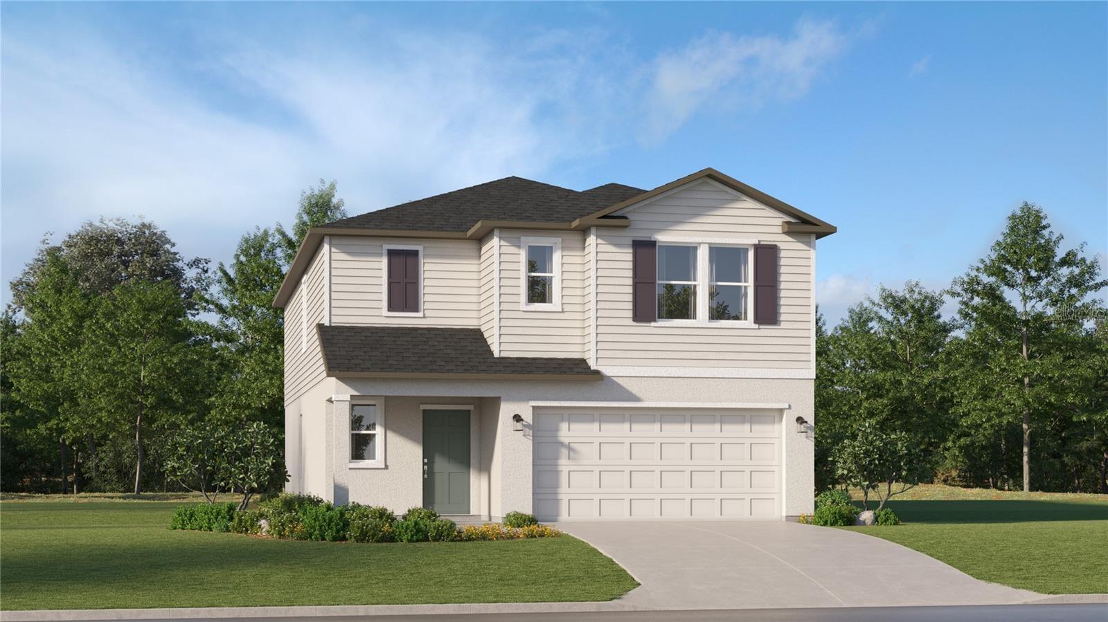 Brand new move-in—ready stunning 6-bedroom, 3-bath home in Groveland is the perfect blend of space, style, and comfort. With fresh finishes, modern fixtures, and plenty of room to spread out. Step inside to find an open-concept layout with sleek tile flooring in the main living areas, a bright and airy kitchen featuring granite countertops, stainless steel appliances, and a large island for gatherings. The main level offers a convenient guest room while upstairs you'll find the spacious primary suite and four additional bedrooms—plus a versatile loft space.