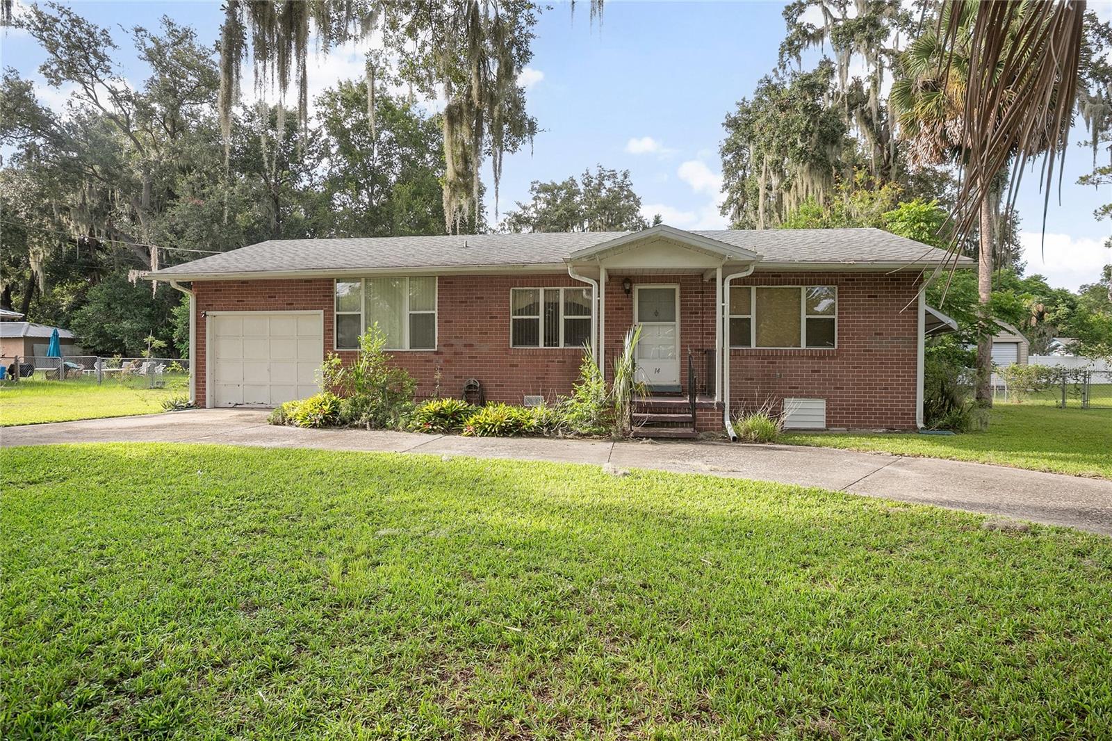 Adorable Bungalow in the Heart of DeBary! Nestled on a quiet street, this charming solid brick home is full of potential. Featuring 2 spacious bedrooms, 2 bathrooms, a generous great room, and a versatile bonus room—ideal for a home office or family room—this bungalow offers flexible living space to suit your needs. Situated on a high and dry lot just over 1/4 acre, there’s plenty of room to enjoy the outdoors or expand. With a bit of personal touch, this home can become the perfect place to create lasting memories. Roof 2019.