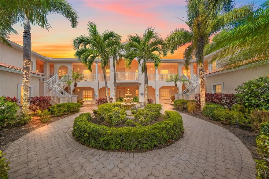 This second floor end unit in Plaza De Flores offers a larger floor plan, vaulted ceilings, concrete construction between floors, and concrete party walls between units providing added privacy and sound insulation in this gated Palmer Ranch community. With a brand new roof, new paving, and updated carports all completed in 2024, along with all assessments paid, this property offers added value and peace of mind not to mention a one year home warranty. Inside, the home has been freshly painted and features new luxury vinyl flooring throughout the entire home. The end unit positioning allows for additional natural light, creating a bright and comfortable living environment. The living room and primary suite both feature sliding glass doors that open to a private oversized, screened lanai, creating a seamless indoor outdoor flow that aligns with the Florida lifestyle. The kitchen has been refreshed with a new sink, a newer refrigerator, and a new washer and dryer. Both bathrooms include updated sinks and faucets, and the primary shower has been refreshed with new grout, contributing to the home’s clean and well maintained condition. Located in Palmer Ranch, this property offers convenient access to the Legacy Trail for biking and walking, as well as Siesta Key beaches, downtown Sarasota, shopping, dining, and I 75. The ongoing redevelopment of the former Sarasota Square Mall into a mixed use destination with retail, dining, and residential spaces continues to enhance the area’s long term appeal. Residents of Plaza De Flores enjoy a gated entrance along with amenities including a clubhouse with catering kitchen, heated pool and spa, fitness center, tennis court, and shaded outdoor gathering spaces.