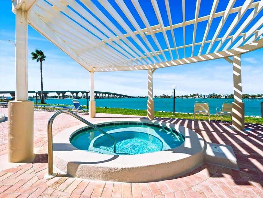 Perfect location for someone seeking the bliss of waterfront living and easy access to downtown St. Petersburg, Tampa and the Sunshine Skyway. This 2/2 is available for an annual rental. This corner unit is on the 2nd floor overlooking the pool and Intercoastal, with views of the most glorious sunsets over the Don CeSar Hotel. Your covered assigned parking space is also on the second floor, so no elevator. There is a washer/dryer in the unit. The unit is partial furnished. Kitchen appliances and LR TV new in late 2024.
Come and enjoy the pool directly on the Intercoastal, and watch the dolphins swim by, it happens all the time!!!