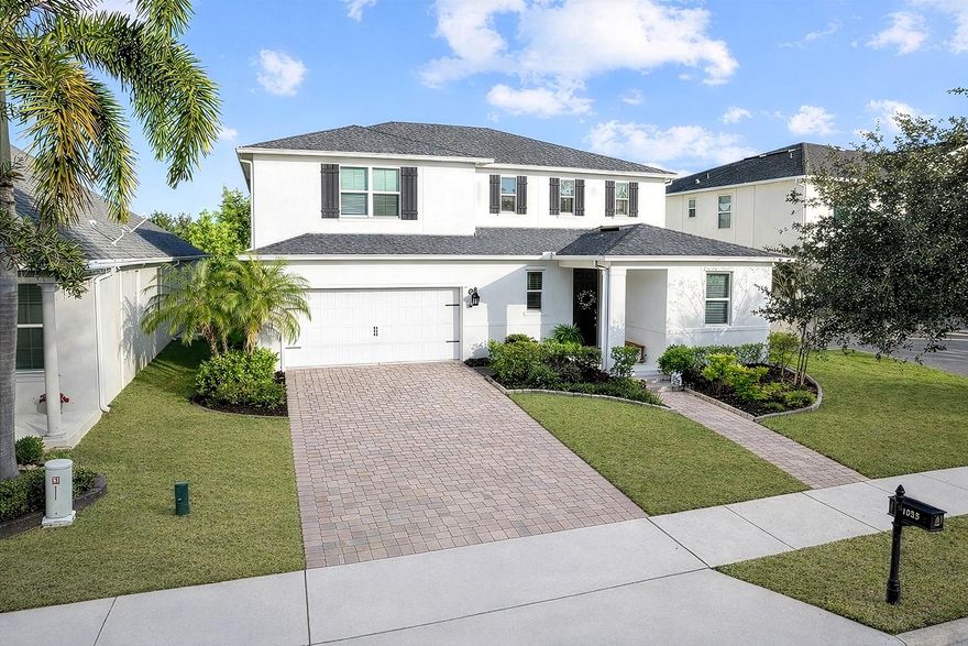 Impeccably renovated five-bedroom, three-and-a-half-bath residence in one of Orlando’s most desirable, family-friendly communities. This exceptional home seamlessly blends timeless elegance with modern comfort throughout. The open-concept design highlights a beautifully updated kitchen and family room with breakfast bar and dual pantries, ideal for everyday living and refined entertaining. A formal living room and dining area, along with a den/guest bedroom, add versatility and sophistication to the main level.

Upstairs, the spacious primary suite features an oversized walk-in closet and a well-appointed bath, accompanied by three additional bedrooms and a conveniently located laundry room. Recent enhancements include updated kitchen cabinetry and appliances, renovated bathrooms, interior and exterior paint, new flooring and baseboards and all new appliances. Major system improvements include a hybrid water heater, new HVAC system, replaced electrical panel and whole home AC and surge protection - all with remaining warranties. The garage features a workbench and built-in shelving.

Outdoors, enjoy a screened-in patio overlooking a private, professionally landscaped backyard retreat. Ideally located near the community's resort-style amenities including a pool, pavilion, putting green, playground and soccer field. Close to fine dining, shopping, farmers markets, championship golf courses, major highways, Orlando International Airport and theme parks. End each day with captivating nightly views of the Disney fireworks, creating a truly magical backdrop to an extraordinary lifestyle.