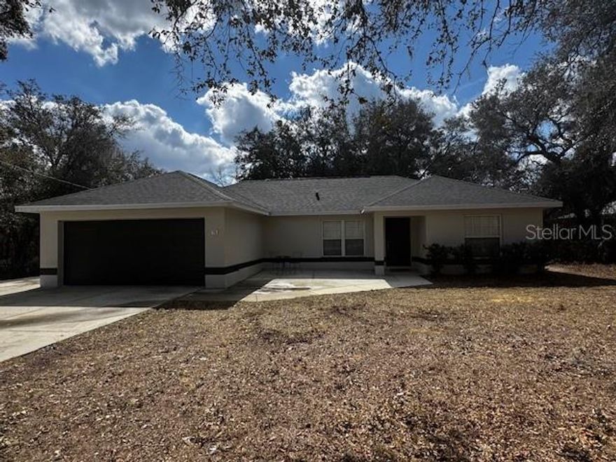 Like new and fully transformed! This 3-bedroom, 2-bath home, originally built in 2006, underwent a thorough renovation in 2026 with no shortcuts taken — offering the style and feel of new construction without the wait. Featuring a brand-new roof, all new cabinets and countertops, updated sinks, toilets, plumbing fixtures, lighting, ceiling fans, and beautiful new flooring throughout. Fresh interior and exterior paint create a bright, modern aesthetic. The kitchen shines with stainless steel appliances, and the washer and dryer are included for true move-in-ready convenience. Garage door replaced in 2020. Enjoy peaceful living just outside city limits in a quiet area, while still being only a short distance from shopping and conveniences. Modern updates, peaceful location, and turnkey condition — this one checks all the boxes.