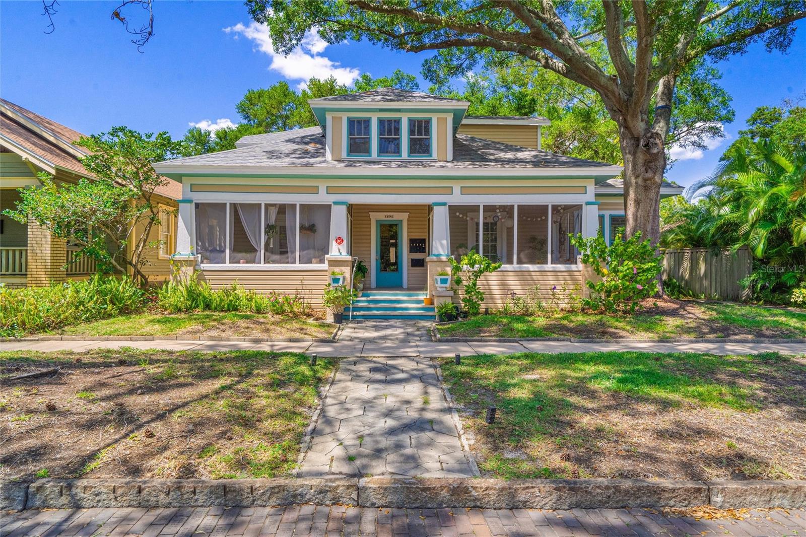 Prime Income-Producing Opportunity in Old Northeast! This well-maintained bungalow style multi-unit property in the heart of St Pete offers a fantastic investment potential with five rental units and the perfect blend of space and functionality. This wonderful multi family home did NOT flood during Hurricane Helene or Hurricane Milton and sits HIGH & DRY! The main building features four units—two downstairs and two upstairs. The spacious downstairs unit boasts 2 bedrooms and 1 bath, while the remaining three units are 1-bedroom, 1-bath apartments. The main-level units enjoy outdoor patios, perfect for tenant relaxation. A charming 1-bedroom, 1-bath cottage sits at the rear of the property, adding to the rental income potential. The property includes a detached 2-car garage, which could be converted into an additional apartments or rented as storage space. Tenants have access to a community laundry area with a coin-operated washer and dryer, as well as a courtyard, street parking, and three additional dedicated parking spaces. All units are on separate electric meters, water is on 1 meter that is paid by owner. Centrally located, this property is close to Downtown St. Pete, Vinoy Park, St. Pete Pier, specialty shopping, and waterfront dining. Whether you're looking to expand your portfolio or start fresh, this property offers prime rental potential in an unbeatable location!