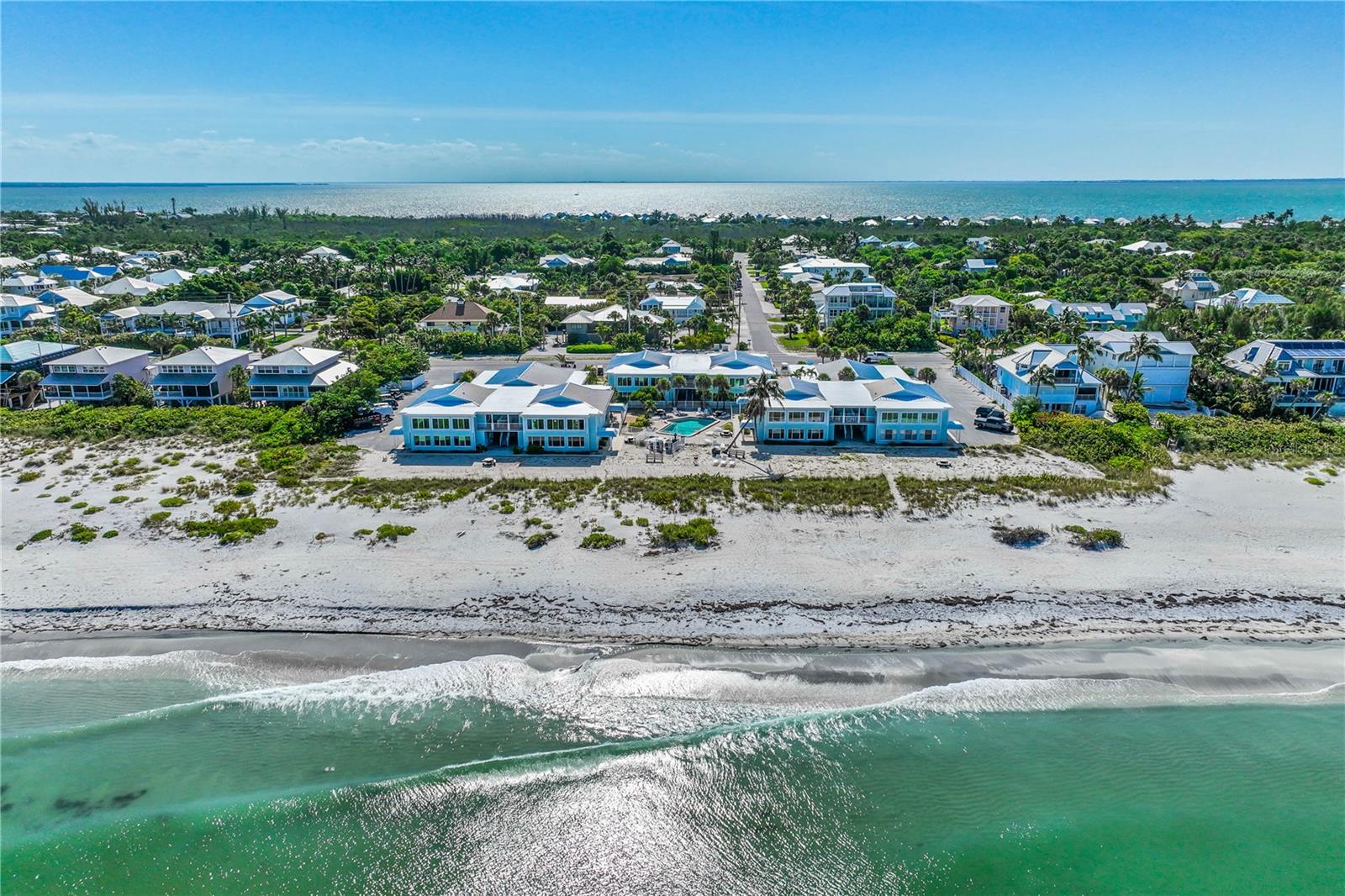 Enjoy a wide stretch of pristine beachfront in this beautifully located, pet-friendly community just steps from the Gulf and less than a mile from Boca Grande’s charming historic village.
This first-floor condo offers the ideal island lifestyle with direct beach access, a heated community pool, and updates including impact-resistant windows, updated plumbing and electrical, and a durable metal roof.
The interior is currently undergoing a stylish restoration, offering a modern look throughout, perfect for a full-time residence or vacation getaway.
Don’t miss your chance to own a piece of paradise on one of Florida’s most treasured barrier islands!