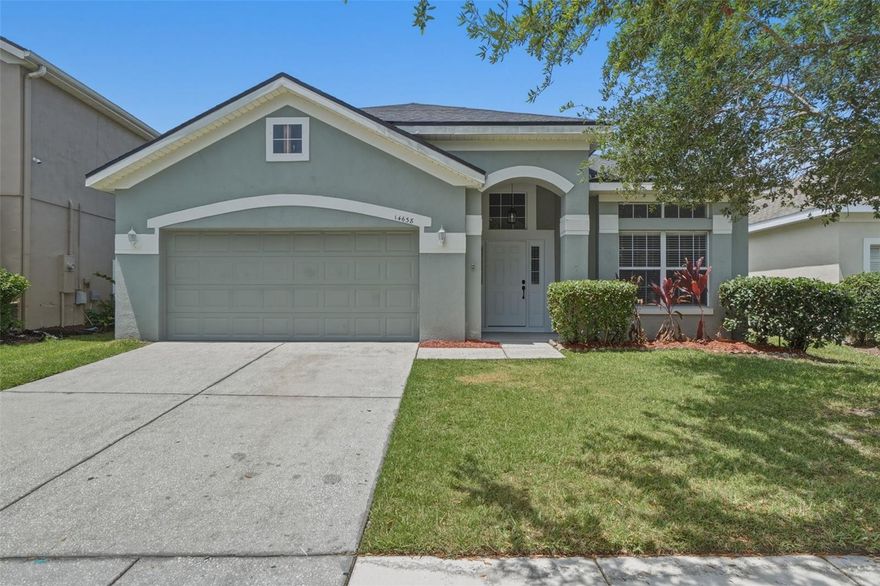 Welcome to this beautifully updated 4-bedroom, 2-bathroom single-story home in the highly desirable Falcon Trace community. Designed with comfort and functionality in mind, this bright open floor plan features a formal living and dining area that seamlessly flows into the heart of the home—a chef-inspired kitchen complete with stainless steel appliances, granite countertops, and a large center island overlooking the spacious family room and cozy dinette.
The main living areas are enhanced by modern ceramic tile flooring, creating a clean and contemporary feel. The private primary suite offers a relaxing retreat with a walk-in closet and an ensuite bath featuring dual sinks, a garden tub, and a separate shower. Three additional bedrooms and a full shared bath provide plenty of space for family or guests. 
Step outside to a generously sized screened patio—perfect for year-round relaxation and entertaining. The home is also equipped with a solar system, helping to reduce energy costs and increase efficiency.
Recent updates include: 2026 interior paint, 2025 washer & dryer, 2024 kitchen appliances, 2021 roof and A/C system, and 2021 luxury vinyl plank flooring in select areas.
Residents of Falcon Trace enjoy resort-style amenities including a community pool, playground, basketball and tennis courts, along with convenient access to shopping, dining, and major highways for an easy commute.
Move-in ready and thoughtfully updated, this home offers the perfect blend of style, value, and location in the heart of Central Orlando. Schedule your private showing today—this opportunity won’t last long!