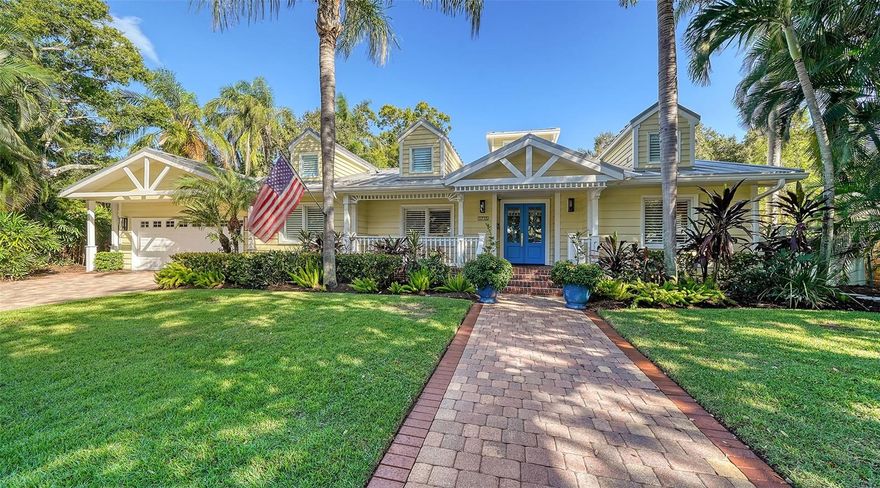 *$200K Price Improvement!* Welcome to 1715 South Drive in Cherokee Park, one of Sarasota’s most sought-after “west of Trail” neighborhoods admired for its large lots, boulevard style streets with sidewalks and 100-year-old oak trees. As if straight from the pages of Southern Living Magazine this charming single level home is beautifully positioned on an extra deep lot (100 x 200 sq ft). The home has been transformed over the years with major updates completed in 2003, 2011 and 2016 including hurricane rated windows and doors, a metal roof over the main house and pool house, a large en suite primary bedroom and a beautifully updated kitchen and family room with vaulted ceilings, stainless steel GE Monogram appliances, 6 burner Wolf Range, Everpure water filtration system, large granite island with extensive storage and a large walk-in pantry. Most recent improvements include a Kohler whole home natural gas generator (2022), a custom front door with privacy glass, a full remodel of both front bathroom and jack and jill bath including custom cabinets, designer tile and frameless shower and all new pool equipment (heater, pump, salt cell). Just under 3600 square feet, there is plenty of room to spread out with 4 bedrooms, 4 baths, a formal dining room, separate living and family rooms and an eat-in kitchen. French doors lead from the kitchen/family room to a private brick patio, large yard and entrance to the enclosed Pool House with separate kitchenette, full bath and storage garage. Cherokee Park’s ideal proximity to Southside Village, Sarasota Memorial Hospital, downtown Sarasota, and Siesta Key’s white powdery sand beach can’t be beat. Families will love the close proximity to top-rated Southside Elementary and the many holiday traditions that contribute to the neighborhood’s unique character.