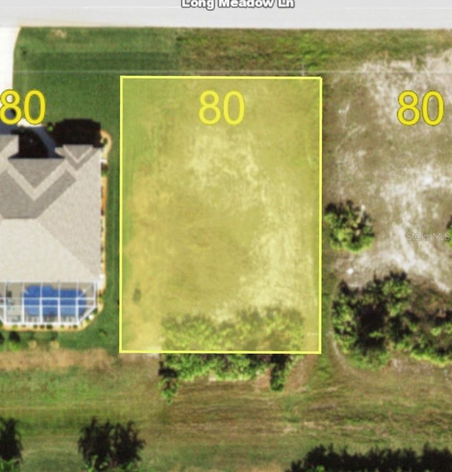 Located in the highly desirable Long Meadow area of Rotonda West with greenbelt buffer to the back providing extra space  and privacy. Adjacent lot next door also for sale for a double lot opportunity (see MLS #D6147424) A great SOUTHERN BACKYARD EXPOSURE to take advantage of the Florida sunshine - perfect for a pool and / or outdoor entertaining. Rotonda West is a beautiful low HOA fee deed restricted community that offers a center park with tennis courts, a picnic pavilion and playground, many walking trails including a 2.3 mile trail around the Broadmoor Park ponds, 26 miles of canals for kayaking and bird watching. PLUS 5 public golf courses to choose from. PUBLIC WATER AND SEWER HOOKUP with NO CDD FEES. A short drive to the incredible Gulf beaches of Manasota Key and Boca Grande Island and so many dining and shopping options make this an ideal location - perfect for both full time residents or seasonal getaways.