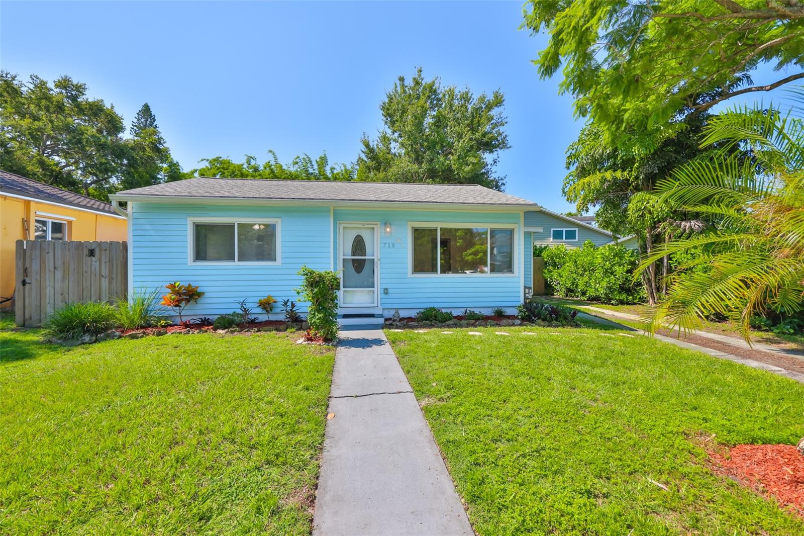 Located in the highly sought-after Crescent Lake Park neighborhood, this charming 2-bedroom, 1-bath home sits in Flood Zone X (no flood insurance required) and offers the perfect blend of character, updates, and location. Just steps away, Crescent Lake Park spans 56 acres with a scenic lake, 2-mile walking trail, renovated playground, dog park, tennis and pickleball courts, plus the Huggins-Stengel Sports Complex and TASCO Center for Teen Technology. Recent improvements include a newer ROOF (2019), AC (2025), WATER HEATER (2019), sealed ducts and attic insulation (2020), WATER SOFTENER (2023), new FENCE (2022), EXTERIOR PAINT (2023), and INTERIOR PAINT(2025). A detached shed (280 sq ft) with electric and plumbing provides flexible options for storage, a workshop, or potential conversion. This property is ideal for first-time buyers, Buyers looking to downsize or investors seeking rental income or a future new build. All of this is just minutes from vibrant downtown St. Petersburg, where you'll enjoy world-class dining, shopping, the St. Pete Pier, waterfront parks, museums, and a lively arts and entertainment scene. Call today for your private showing!