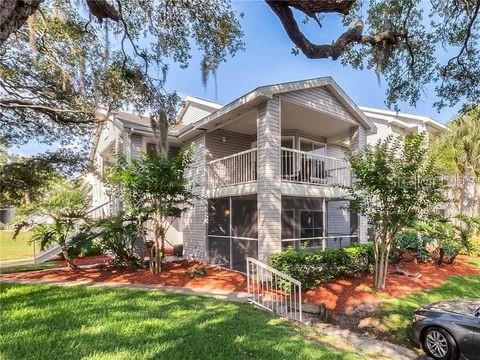 Stunning - fully upgraded 1 bedroom condo on first floor in resort style community of Regency Park at Lake Mary. Featuring ceramic flooring throughout, designer paint, a gourmet kitchen with solid wood cabinets and stainless steel appliances, laundry room with full size washer and dryer and living room with access to screened in patio. The master bedroom features a walk in closet with build in shelving ( California Closet ) and master bath has nicely update shower with glass enclosure. Community offers its residents 2 swimming pools, tennis court, car wash area and playground. Conveniently located within minutes to shopping, entertainment and Interstate 4. Call and schedule your private viewing today !