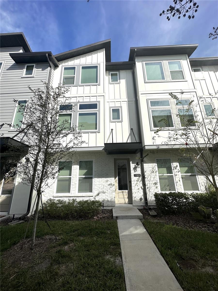 Luxury 3 story townhouse in the heart of Laureate Park! This newly built townhouse boasts an abundance of natural sunlight that fills the open-concept floorplan. This home is ideal for entertaining with a gourmet chef's kitchen with all stainless steel appliances, quartz countertops, and large island. Each of the 3 spacious bedrooms have walk-in closest and en-suites. Don't forget about your balcony to be able to relax and soak in the Florida sunshine. Being in Laureate Park means you are in the heart of everything the community has to offer including a resort style pool, Canvas Waterfront Restaurant, and the community gym! Laureate Park is one of the best Lake Nona communities; it includes FREE gigabit fiber internet and cable, 3 pools, fitness center, tennis courts, parks and miles of trails. This community is perfectly located in the heart of Lake Nona's Medical City and Sports District, KPMG, Lake Nona Regional Medical Center, NEW Disney Corporate Campus, OIA and the 417 expressway. RentSpree applications will not be accepted. Residents are enrolled in the Resident Benefits Package (RBP) for $39.95/month. More details upon application. Sorry NO pets! Tenant(s) must abide by the rules and regulations of the HOA. Tenant(s) is responsible for one payment of $200 annually to the Laureate Park HOA. (HOA Approval Required)