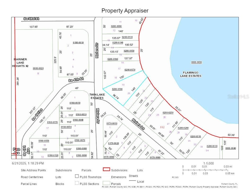This Vacant lot located in Twin Lake Estate is ready for a new owner. Weather you are looking for a long term investment or a place to build your dream home. Look no Further! This is a Great Price to help you get started. Please contact Putman county directly for all building information. Lots 19 & 20