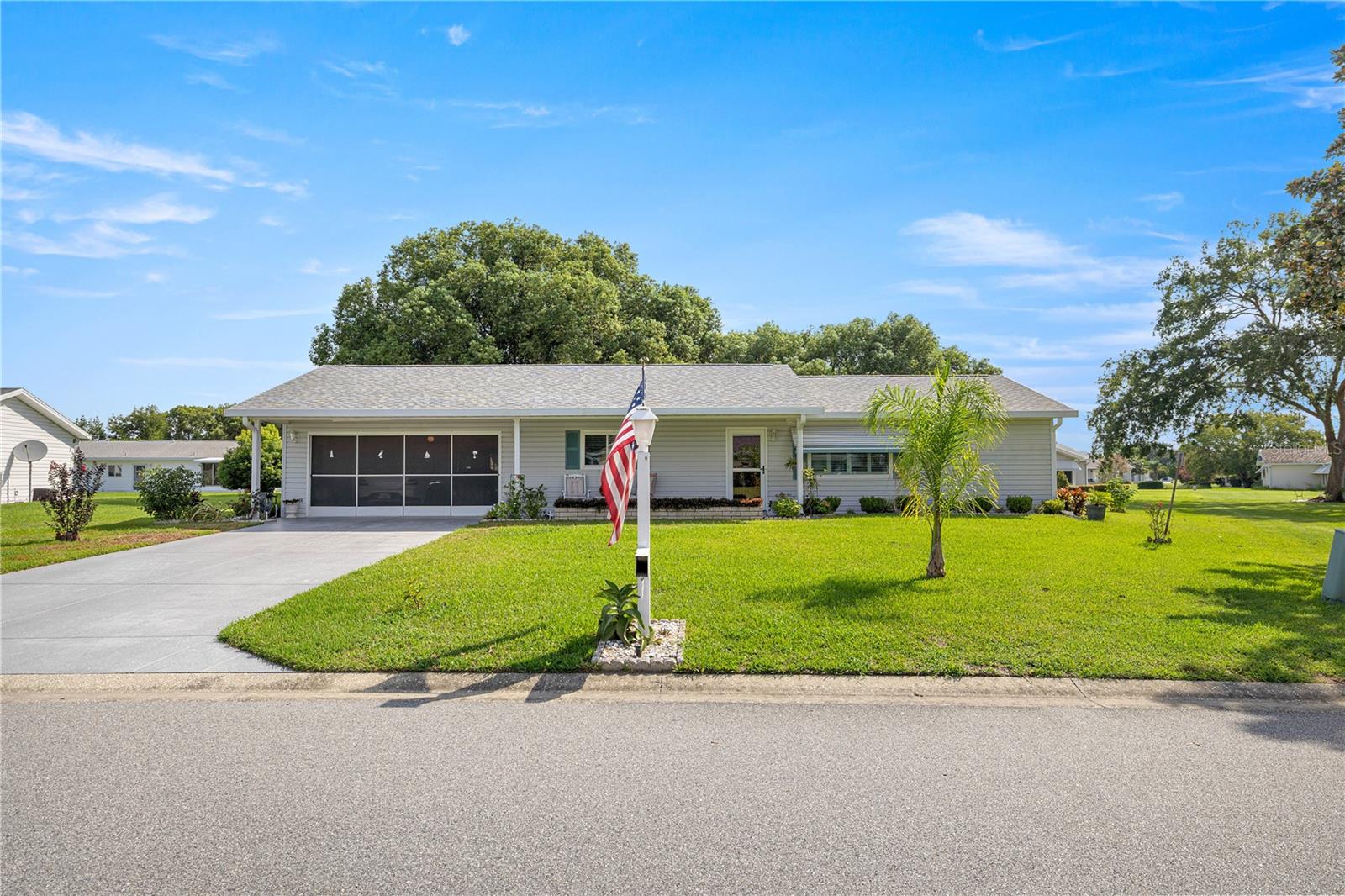 Beautiful 2 Bed, 2 Bath, 2 car attached garage facing front. This Home is in an Oversized Lot in Spruce Creek South – 55+ Gated Golf Community!
Welcome to this meticulously maintained “Fir” model in the highly desirable Spruce Creek South, a 55+ gated golf cart community in Central Florida. Nestled on an oversized 0.26-acre lot, this charming 2-Split bedroom, 2-bathroom home offers great curb appeal, a 2-car garage with two fans in the garage and also solar barrier insulation in the attic (2 solar powered roof vents), and thoughtful upgrades which include plantation shutters throughout and vertical blinds in the lanai. Let's not forget to mention the generous kitchen with eat in space in the kitchen also offers a large pantry for your food storage needs.
Key Features:
2 Bedrooms | 2 Bathrooms | 2-Car Garage
Split-bedroom floor plan for added privacy
Volume ceilings and tile flooring in all the right places
Spacious eat-in kitchen with large pantry plus a formal dining area
Comfortable front porch, perfect for relaxing and enjoying the view
Acrylic-enclosed lanai with Vertical blinds (12x14) plus extended rear patio (12x19 total)
Privacy-shaded backyard – a tranquil outdoor retreat
Energy Efficiency & Upgrades:
Solar barrier insulation in attic
2 solar attic vents for moisture control
Newer Roof (2021)
6 energy-efficient windows replaced in 2020 (Window World)
Solar tubes installed in 2020 (The Solar Guys)
HVAC system (2.5-ton, 13 SEER) installed in 2009 and maintained yearly
Septic Tank was pumped 2023
Garage screen, freshly painted driveway & front porch
Washer, dryer, and all appliances included
New Electric Water Heater 09/2025 to be installed soon
Community & Location Highlights:
Live the golf cart lifestyle with legal access across US-441 to local restaurants, medical offices, salons, supermarkets, and retail shops. Enjoy proximity to The Villages, offering entertainment and public amenities just minutes away.
Spruce Creek South offers resort-style amenities, including:
Clubhouse with fitness center, his & hers saunas, card/game rooms, billiards, and entertainment stage
Outdoor pool, jacuzzi, and picnic area
Softball field and 18-hole golf course with Pro Shop & Restaurant
Gated storage for RVs and extra vehicles (low cost)
Dozens of clubs, events, and year-round activities
Prime Location. Peaceful Lifestyle.
This home is your chance to own a slice of Florida paradise in one of the most sought-after active adult communities. Whether you're relaxing in the lanai, entertaining guests on the patio, or enjoying community events, this home offers comfort, convenience, and carefree living.
Don’t miss this opportunity to own this lovely home — schedule your private tour today!
Contact your agent for more details or to set up a showing.