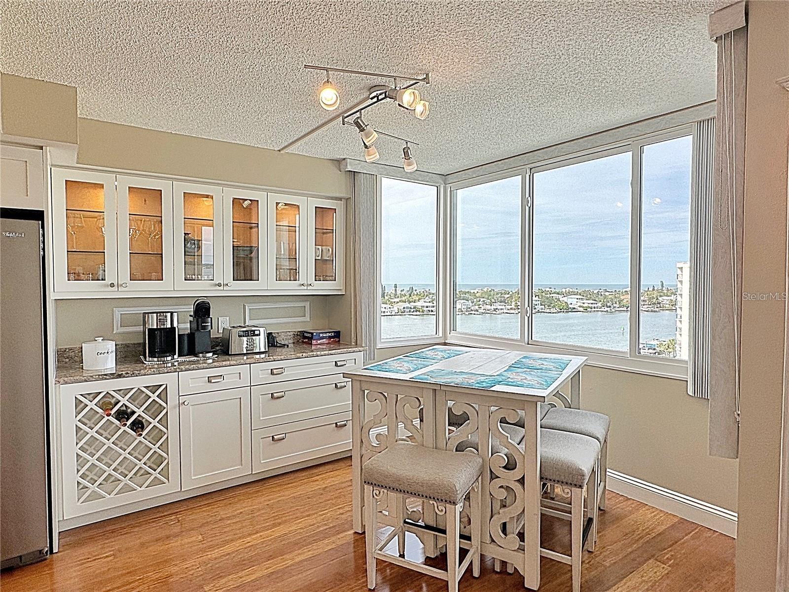 AVAILABLE FOR WINTER SEASON 2026 FOR JAN 21ST-APRIL 21ST - ABSOLULETLY GORGEOUS 9TH FLOOR COMPLETELY UPDATED CONDO WITH AMAZING WATER VIEWS AND VIEWS OF THE POOL-VERY TASTEFULLY DECORATED WITH A BEACH PARADISE FLAIR- 2 BEDROOMS AND 2 FULL BATHS-OPEN CHEF'S DREAM KITCHEN WITH STAINLESS STEEL APPLIANCES-- BRAND NEW BEAUTIFUL PORCELAIN FLOORING THROUGHOUT (NO CARPETING) -COMES WITH COVERED PARKING SPACE #48- INSIDE LAUNDRY-THIS BEAUTIFUL CONDO IS LOCATED ON ISLAND ESTATES AT DIAMOND ISLE -MANY AMENITIES - TENNIS COURT -NEW TIKI HUT AND WATER FRONT HEATED POOL- KAYAK & BIKE STORAGE- FITNESS CENTER-SAUNA-BILLIARDS-PING PONG TABLE- THIS BEAUTY WILL NOT LAST- 13% TAX AND CLEANING FEE APPLIES.