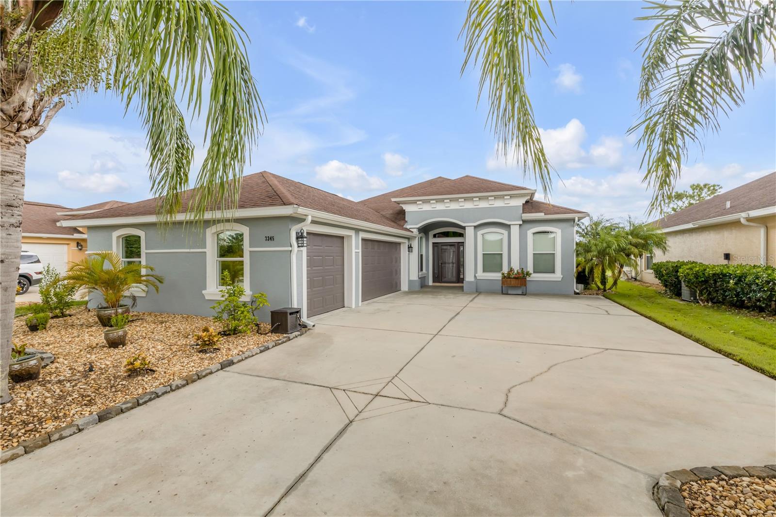 Well-kept Open Floor plan 3-bedroom, 2-bath home built in 2013 by local builder Paytas Homes in Promenade Parke at Venetian Bay. This ranch-style property features an open floor plan, freshly painted interior and exterior, updated landscaping, and a large 3-car garage with space for a golf cart. The kitchen has stainless steel appliances, and smart light switches are installed throughout. The Florida room with glass windows includes remote-controlled UV-blocking blinds, and a paver patio offers additional outdoor space for relaxing or entertaining. Located close to the Venetian Bay Town Center with dining and services, golf, parks, and walking/biking trails. Easy access to SR-44, I-95, shopping, Canal Street, Flagler Avenue, and area beaches. Schedule your showing today!