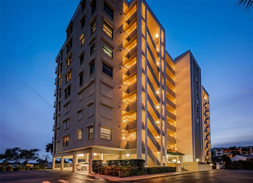 Public Remarks:  For Sale:
Imagine Enjoying Breathtaking Water Views Every Night from this 8th Floor Condo in the Highly Desired Marina Tower Condominium Community on Ward Island in Dunedin. The Balcony in this Newly Renovated, Amazing Condo faces South, with Views of the Marina on the East and in inter-coastal and Clearwater on the South, the Gulf of America on the West! Enjoy Sunrises and Sunsets Every Day on your Private Balcony Accessible from both your Living Room and Primary Bedroom. Watch Boaters, Jet Skiers, Kayakers, and Dolphins pass by! This 1,085sf, 2 Bedroom/2 Bath Condo has an Open Floorplan Layout and has been newly Renovated Throughout! The Kitchen Boasts new Granite Countertops,  new Appliances, Indirect Under-Cabinet and Accent Lighting, Recessed Lighting, an added Peninsula Counter with a Pantry, Wine Refrigerator, Pendant Lighting and more cabinets! Among the new Appliances are a Dishwasher, a Smart Self Steam-Cleaning WiFi Range, and a Wifi Refrigerator with a TV! and internet APP access. The Laundry Closet on the Kitchen is stacked with Washer & Dryer. The newly created Breakfast Counter leads you to the open flowing joint Dining/Living Room with Stunning Views of the Inter-coastal and Gulf of America. New Hurricane Sliding Doors have been installed in the Living Room and Primary Bedroom for added protection along with Hurricane Shutters. The Primary Bedroom has 2 Closets (one a Walk-in Closet), a Dressing Area and a separate WC with Walk-in Shower, a Shower Bench and ambience lighting! The new Smart Toilet opens and closes its cover and flushes automatically. It also has a Built-in Bidet and Seat Massager and Seat Heater! Talk about having it all!! The 2nd Bedroom shares a Tastefully Renovated Bathroom with a Tub-Shower. The Hallway connecting the 2nd Bedroom and 2nd Bathroom has a Pocket Door for additional Privacy when needed. Marina Tower Condominiums has an Elevator as well as Exterior Stairs. It has a ack-up Generator, a large Heated Pool, a Clubhouse Room for Parties and/or Gatherings, and an Exercise Bicycle and a Treadmill for use by the Residents. The Condo comes with a Preferred Covered Carport Parking Space, and a Storage Unit. This truly is RESORT STYLE LIVING You’ve Been Looking For! Located steps away from the Beach on the Dunedin Causeway and a direct route to Dunedin’s Re-known Honeymoon Island and Beach, minutes away on the Causeway! Walk/Run the Causeway or Walk to the Beach or to Great Restaurants and Shops in just minutes! Short Drives to Downtown Dunedin, Clearwater Beach, Downtown Palm Harbor, and the Tarpon Springs Sponge Docks! 30-45 minutes to/from Tampa International Airport, downtown Tampa, St. Petersburg and much more! Basic Cable and Internet, Water, Sewer, and Trash are included in the Monthly Condo Association Fees.