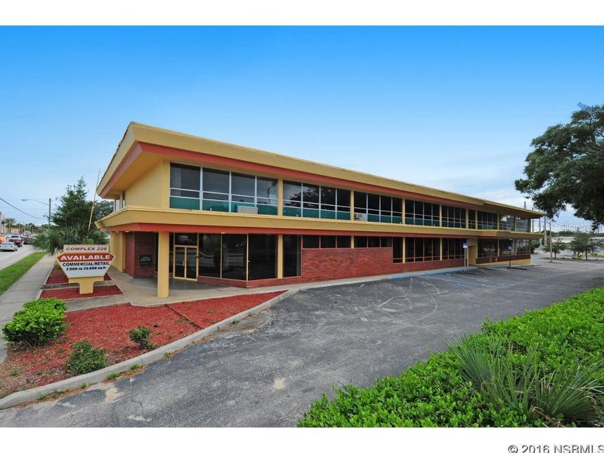 Under contract taking backups. Total of over 20,000 Square Feet Available Immediately in this Large Commercial Building. Located on the west side of US1 (Ridgewood Ave.) just north of International Speedway Blvd. in Daytona Beach.  High traffic count (over 30,000/day)  and multiple uses from Commercial to Retail Business and Offices. Flexible Floor Plan with two stories of carpeted space with multiple large open areas and offices. Potential uses include Commercial, Retail, School or Training Center, Health Facility, Gyms, Conference Center, Large Function Hall, Studios, Manufacturing or Industrial and more.Other Features: Two Story Concrete, Elevator and two sets of stairs ,  Eight Bathrooms, Multiple Entrances, Nice Lobby and Common Area Walkways and Access, Carpet Throughout, Multi Zoned AC Throughout, Ample Electrical and Lighting.  Sprinkler System Throughout, Posted Exit Lights, Fire Extinguishers Throughout, Handicapped Parking and Ramp, Lighted Parking Lot, City Water and Sewer, Lots of Windows, Ample Off Street Parking, Large Advertising Signs on US1 and Seagrave Ave.  Block-Deep lot allows front to back Drive in Access from US1 as well as Seagrave Ave. Also available for Lease. ;Water: City