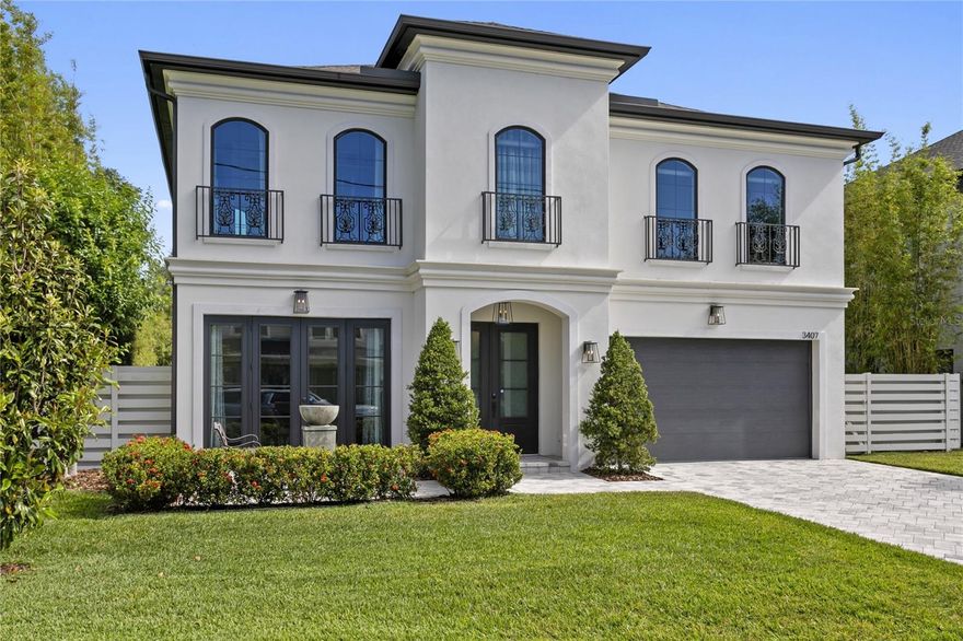 Welcome to 3407 W Beaumont, a stunning South Tampa residence where timeless architecture, impeccable design, and resort-style outdoor living come together beautifully. Offering 4 bedrooms, 3.5 bathrooms, and 3,466 square feet, this immaculate home is thoughtfully curated with striking architectural features and refined details throughout.

From the moment you enter, you are greeted by elegant interiors, abundant natural light, and a seamless flow designed for both everyday living and upscale entertaining. Every space reflects exceptional craftsmanship and style, creating a home that feels both luxurious and inviting. Enhanced with smart home technology, the residence offers modern convenience and effortless control.

The chef’s kitchen is equipped with top-of-the-line appliances, premium finishes, custom cabinetry, generous prep space, and double kitchen islands that create the perfect setting for cooking, gathering, and entertaining. The kitchen opens effortlessly to the main living areas, enhancing both functionality and flow. Spacious bedrooms provide comfort and privacy, while the primary suite offers a serene retreat with spa-like ambiance.

Step outside to your private backyard oasis, where lush professional landscaping surrounds a sparkling pool and spa. A covered patio traverses the back of the home, creating an exceptional outdoor living space ideal for entertaining, dining, or relaxing year-round. Retractable shades add comfort and convenience, while the thoughtfully designed landscaping creates a rare sense of privacy.

Immaculate inside and out, this exceptional property blends luxury, function, and timeless appeal in one of Tampa’s most desirable locations, with convenient access to premier shopping, dining, and everyday amenities. Whether hosting guests, enjoying quiet evenings by the pool, or simply appreciating the thoughtful design throughout, 3407 W Beaumont offers an elevated lifestyle opportunity not to be missed.