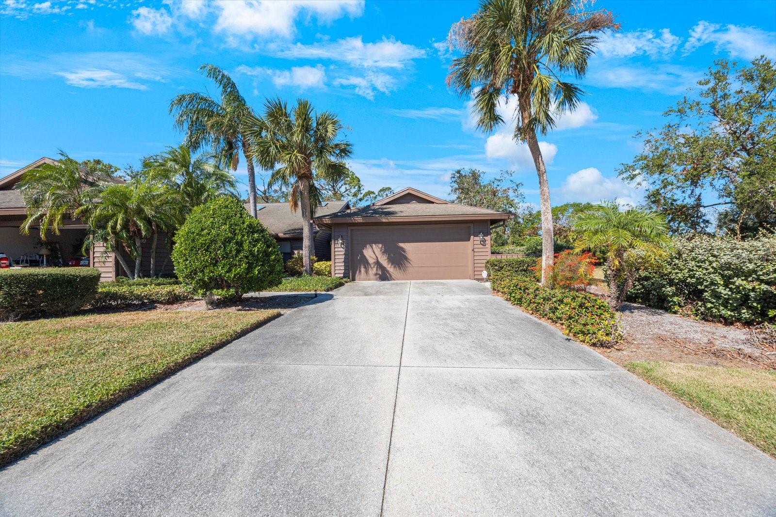 Beautifully UPDATED TURNKEY end unit villa with lots of natural light has 2 bedrooms, 2 bathrooms and den all on ONE LEVEL in Palm Aire. This
home offers a desirable split bedroom floor plan, a great way to entertain friends and family! The guest bedroom and bathroom have a pocket door off
the hallway for privacy. Large eat in kitchen with abundant cabinet storage space and GRANITE counters long enough to display food for a large party!
INDOOR laundry with large closet and built in shelves. As you enter the front door you will notice the WIDE-OPEN FEELING through to the other end
of the home and a Florida room where you can have your morning coffee while overlooking your yard of beautiful greenery and interesting wildlife. The
study/den includes not one, but two desks and a sitting area which is flooded with natural light form the skylights! A very short walk and you can enjoy
the heated pool, pickleball courts and clubhouse with kitchen and restroom. If you like golf, this home has EXTRA room in the garage to park your
PERSONAL GOLF CART to use to travel the short distance to the 36-hole Palm Aire Country Club golf course which has many membership OPTIONS
and amenities to exercise or socialize! Another BIG PLUS is so many local restaurants, theatres, and numerous shopping choices. Also close is The
Sarasota – Bradenton International Airport, the University Town Cener, Benderson Park with walking path and many events such as rowing races.
BUYER make note of the LOW HOA fees which include water, sewer & trash, as well as lawn care for maintenance free living! You should make this
the NUMBER ONE MUST SEE on your list!!!. Hurry for this one and enjoy the Florida lifestyle NOW!
