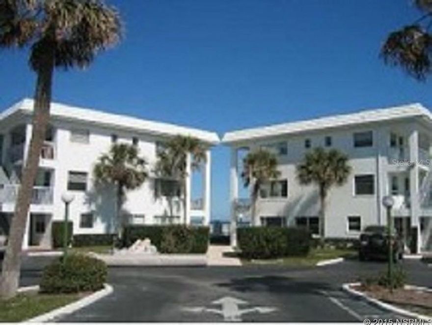 This complex rarely has a unit for sale-This 2 bedroom 2.5 bath Co-Op is located in lovely Holiday Cove South, in a well maintained 42 unit complex fronting right on the Atlantic Ocean in New Smyrna Beach, FL..  Even though the complex is close to shopping, it is out of the mainstream so as to provide a quiet and serene atmosphere. The park-like setting surrounds one of the finest pools on the beach. All bathrooms have been updated, Unit has Washer/Dryer, new range and large windows in upstairs master for views of the oceanâ¦sold as is furnished.  All Information recorded in the MLS is intended to be accurate but cannot be guaranteed. CASH ONLY ;LocationDescription: Condo ;Water: City