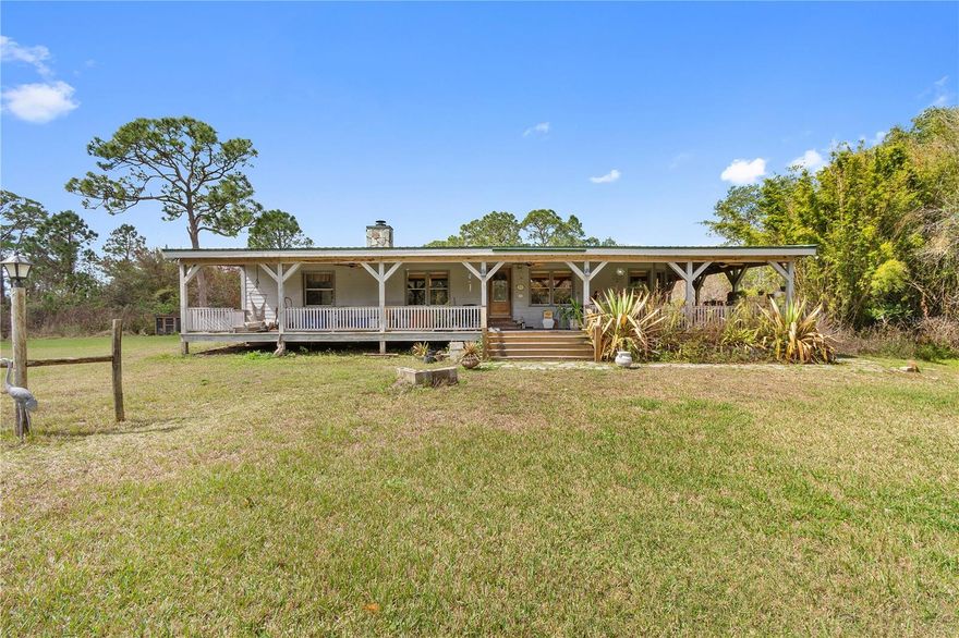 Beautiful 5-acre rural property located in Okeechobee County, 3 Bedroom 2 bath home offering the perfect blend of privacy and accessibility. This spacious parcel provides ample room for a custom home, mobile or manufactured home (subject to county approval), animals, gardens, and additional structures. The property is situated on a quiet road with a peaceful country atmosphere yet remains conveniently located within a short drive to downtown Okeechobee. Ideal for buyers seeking a rural lifestyle, investment opportunity, or future homesite with plenty of space to grow and enjoy Florida living with 2 ponds. Also, a pole barn and workshop with lots of storage space as well!