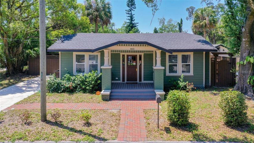 Welcome to this charming 1920s bungalow in the heart of Southeast Seminole Heights! Featuring 2 bedrooms and 2 full baths across ~894 sq ft of living space, this home thoughtfully blends original character with modern updates. The upgraded kitchen showcases sleek shaker cabinetry, granite counters, and stainless appliances. Natural light streams through ample windows, accentuating the clean, open layout. Step outside to your fenced backyard — perfect for entertaining or relaxing in privacy. Located in a walkable neighborhood near local restaurants, parks, and shops, and within top-served Hillsborough County schools, this home is a gem for urban living lovers. Don’t miss the opportunity to make it yours!