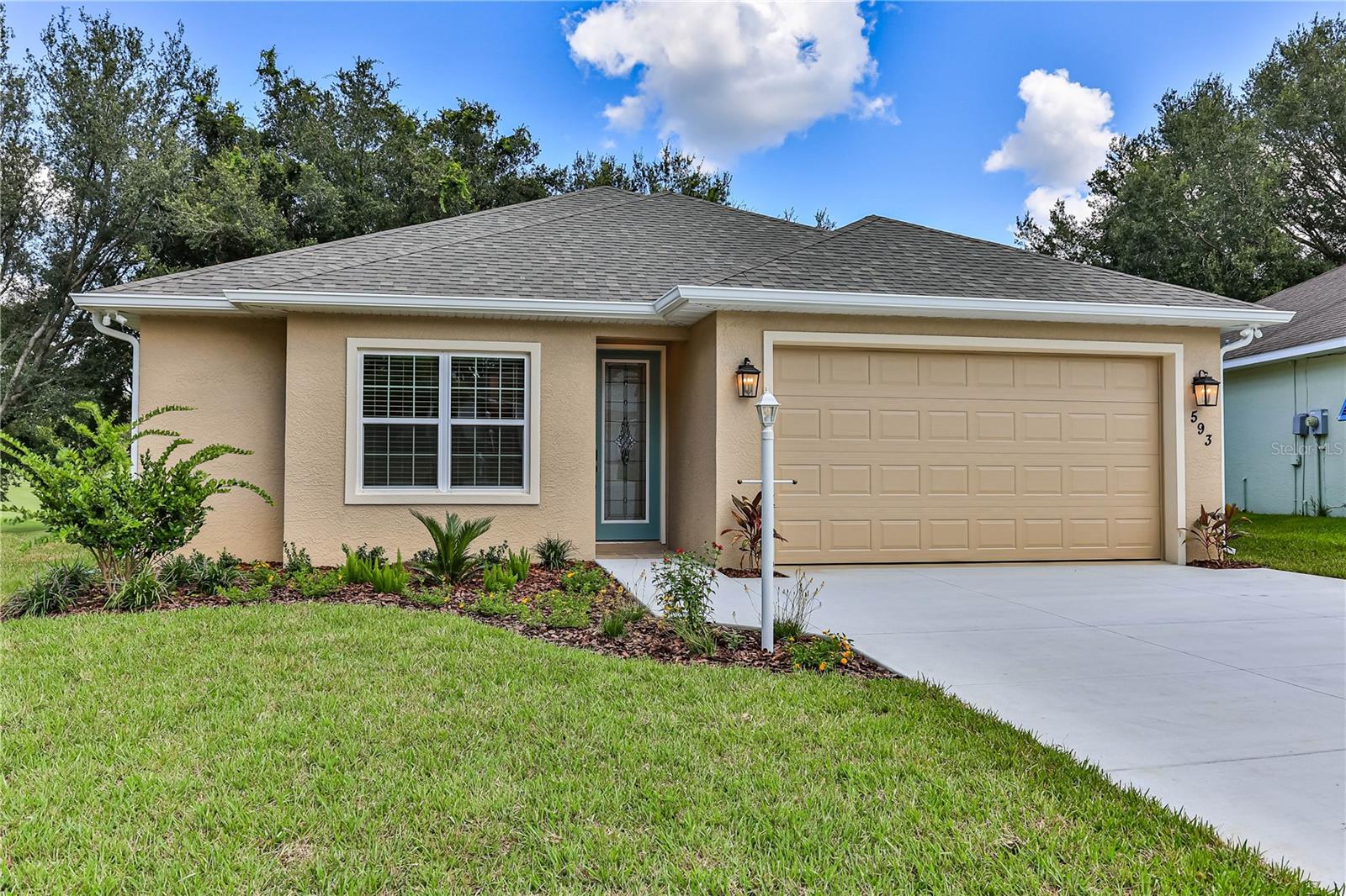 Brand new gorgeous home with an amazing golf course view! Prepare to be impressed! This is the latest very desirable home built by Citrus Builder. Incredible upgrades including Quartz countertops, custom cabinets with soft close drawers, wood plank tile, designer fixtures and faucets, impressive multi-layer crown moldings, and magazine quality furnishings. Located in the beautiful Laurel Ridge neighborhood, directly on the Twisted Oaks golf course. No virtual staging here, it’s all real, and it’s gorgeous. Custom built-in closets in every closet, blinds on the windows, and custom shower enclosure. Full stainless steel kitchen appliance package, including washer and dryer. Large Covered rear lanai with travertine floors. Designed and decorated by a professional design consultant. Smart home; features include doorbell camera, door locks, lighting control, garage door, and AC thermostat control all from your phone, computer, or Alexa voice command. All of the furniture, appliances, TV and electronics are included! EVERYTHING you see is included. A true brand new turnkey home, with all upgrades, and great quality! All the details really set this home apart! Near shopping and restaurants and just minutes from the beautiful Crystal River! Start packing because THIS IS THE ONE YOU'VE BEEN WAITING FOR!