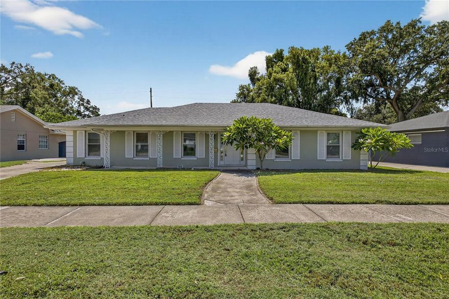 Spacious 4-Bedroom Home with Flexible Living Options Welcome to this beautifully maintained 4-bedroom, 2-bathroom residence offering 2,367 sq. ft. of living space on a generous 10,505 sq. ft. lot. Built in 1969, this home combines comfort, functionality, and unique flexibility for today’s lifestyle needs. Inside, you’ll find an open layout with tile flooring throughout, creating a clean and low-maintenance living environment. The kitchen is well-appointed with a range, microwave, dishwasher, and washer/dryer. Central air conditioning and heating ensure year-round comfort. The property also features a garage conversion into a 1-bedroom, 1-bathroom apartment. While currently unfinished, this space presents excellent potential for a guest suite, in-law quarters, or future rental opportunity. Recent updates include a new roof (2021), impact windows (2017), and a new electric panel. The home also offers both front and rear porches, ideal for outdoor relaxation. Located on a quiet street with sidewalks and no HOA restrictions, this property provides unmatched flexibility with no minimum lease period requirements.