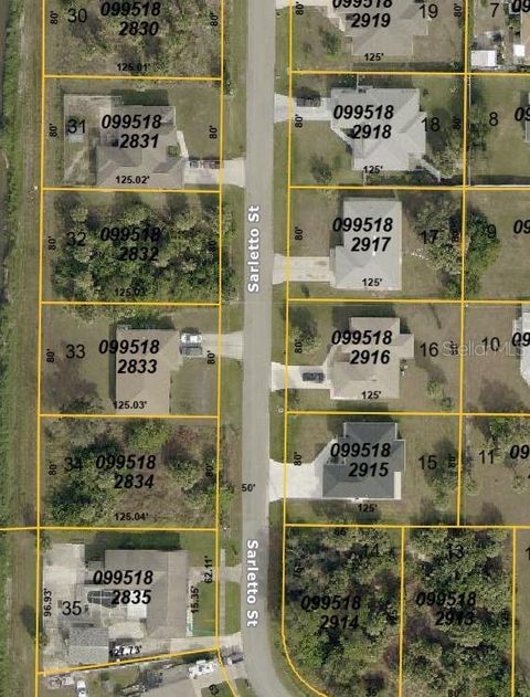 SARLETTO STREET NORTH PORT FL 34287