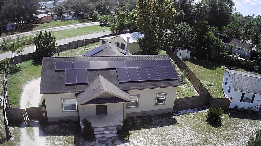 Welcome Home to this Amazing 3 Bedroom 2 baths Home!! Located in the desirable Casselberry, NO HOA!!!lLow Taxes!!! This home has been RENOVATED with all the newest upgrades. Brand new solar panel system in place , 5years HVAC system, New Gourmet kitchen features new cabinets, granite countertops, and stainless steel appliances. Brand new laminate flooring throughout the home, Both bathrooms have been completely renovated,  light fixtures, faucets, blinds, and so much more. Conveniently located near all major highways, shopping, restaurants, and entertainment.shead converted on 2 separed rooms house with 2 spit AC units.outdoor kitchen big back porch . All measurements should be verified by the buyer."sold as is"