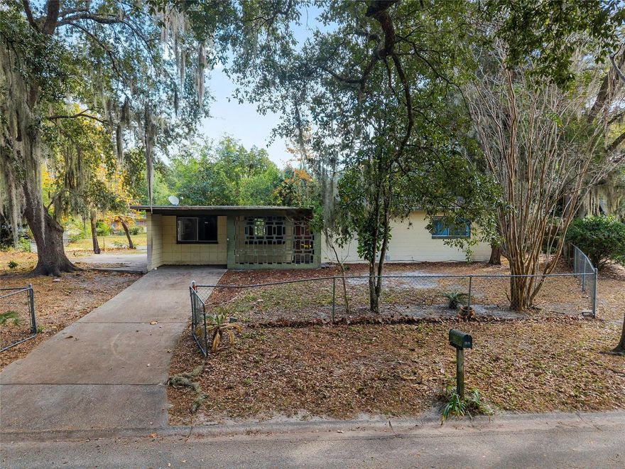 If you’re looking for a solid project with real potential, this concrete block home on a large corner lot in Carol Estates is worth a look. It has a simple, workable layout with a living room, family room, utility closet, and three bedrooms. There also seems to be an easy path to add a second bathroom, which could make a meaningful impact on the home’s future value.

A full remodel is needed, giving you the freedom to rework the home to your style and goals. The roof was replaced four years ago, and the structure itself is strong, which gives you a good base to build from. The brick privacy screen in the front adds a touch of character and a subtle mid-century vibe.

The corner lot is spacious, and the location puts you close to shopping, schools, and Gainesville essentials. It’s a great option for anyone looking for value, potential, and a project that makes sense for rental, resale, or personal use.

The seller is considering conventional and cash only, and a quick closing is preferred.
If you’ve been waiting for a project that actually pencils out, this one is ready when you are.