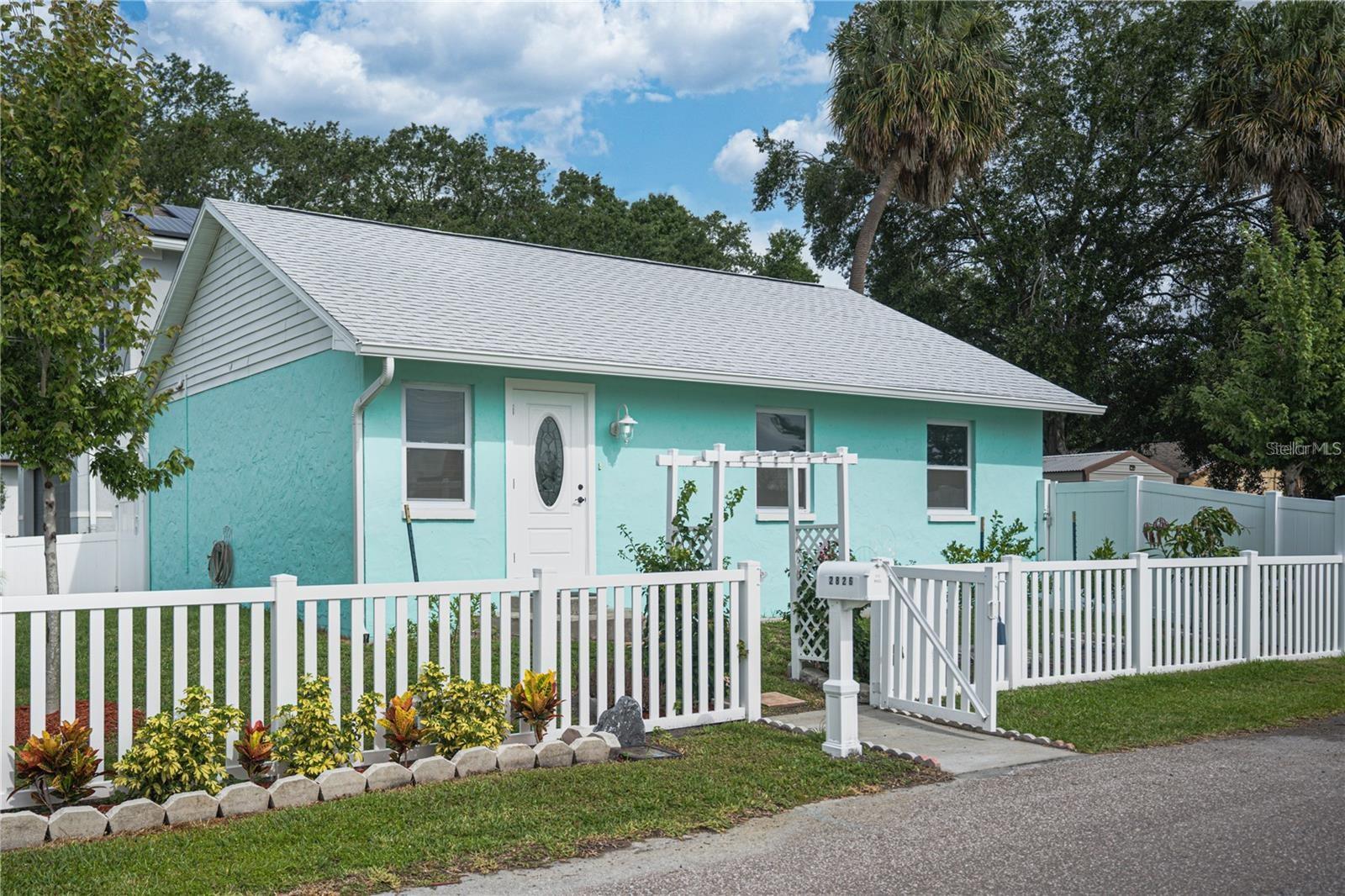 CHARMING single story BLOCK home, offering three bedrooms and two full bathrooms is CENTRALLY located within a short drive to SOUTH TAMPA, a walk to YBOR and a trolley ride to the popular DOWNTOWN area. The home site directly faces the waterfront Desoto PARK filled with amenities; fishing, kayaking, football fields, skate park, pool, pier, playground, dog walk. Bring your RV or BOAT and park on site with a double gate street entry into the backyard. Nearest boat launch is 5 min away. This home includes all major appliances Fridge, Stove, Dishwasher, Microwave, plus a Full Size Washer & Dryer. New luxury plank flooring throughout, Ceiling fans, blinds and closet system make this quaint house work really well. Enjoy the outdoor area of maple, orange, mango, key lime, cumquat and rose trees while sitting on the DECK area out back. Extra-large SHED offers plenty of STORAGE and is electrical connected. Home is on a one way entry road. Entire yard is fenced and gated and LAWN MAINTENANCE IS INCLUDED!!!