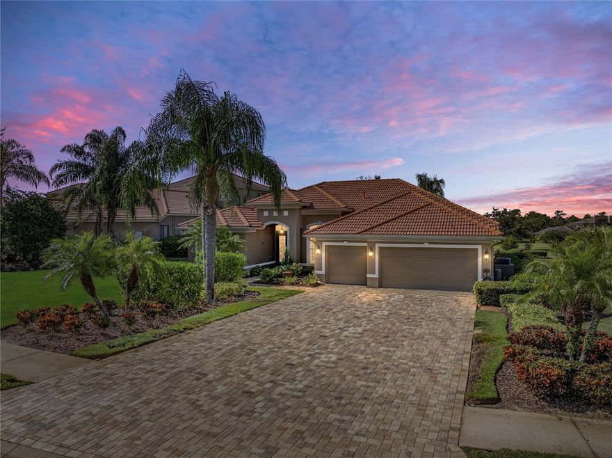 If you are searching for a peaceful yet active lifestyle, the Lake Jovita Golf and Country Club community
is the perfect place for you! This captivating 3 bedroom + office, 3 bath, 3 car garage pool home is ideally
set on a corner lot offering beautiful golf course views, sidewalk lined streets, mature landscaping, a
paver drive, and over 3/4 of an acre of land. Step inside to the formal entertaining areas complete with a
dining room, living room, sliding doors to the pool deck, and easy-to-maintain tile flooring. The heart of
this home is a true delight for culinary enthusiasts, featuring granite countertops, wood cabinetry, an
island with breakfast bar seating, a walk-in pantry, a built-in oven and microwave, a cooktop with a
custom range hood, and updated lighting. It is centrally located with views of the expansive family room
and a buffet bar that sits between the kitchen and the formal dining room for easy entertaining. Privately
split away from the other bedrooms and accessed through double doors, the primary suite is a tranquil
retreat at the end of a long day. Enjoy luxury vinyl plank flooring, 2 large walk-in closets and a spa-like
ensuite bathroom that has dual sinks, a walk-in shower, and a separate soaking tub. Bedrooms 2 + 3 are
on the opposite side of the home and share a full bathroom in-between. The office space is completely
set away from all bedrooms, it has vaulted ceilings and is near the 3rd full bathroom and pool access! The
oversized laundry room, the 3 car garage, and a whole house generator add additional convenience to
this one of a kind property. Take in the views from the relaxing and beautifully designed paver pool deck.
You can soak up the Florida sunshine by this sparkling pool, or relax in your spacious backyard with
stunning views of the surrounding landscape. Whether you're hosting a BBQ or enjoying quiet evenings
under the stars, the outdoor space provides an ideal setting to unwind. Residents of Lake Jovita enjoy an
amenity experience like no other. They have a 24/7 guarded gate, a playground, walking trails, dog park,
and pickleball courts. For a separate fee, even more amenities are offered at the Golf and Country Club
including two championship 18-hole golf courses, a clubhouse with a restaurant, tennis courts, fitness
center, and more! Do not miss your chance to change not only your home, but your lifestyle. Call us
today!