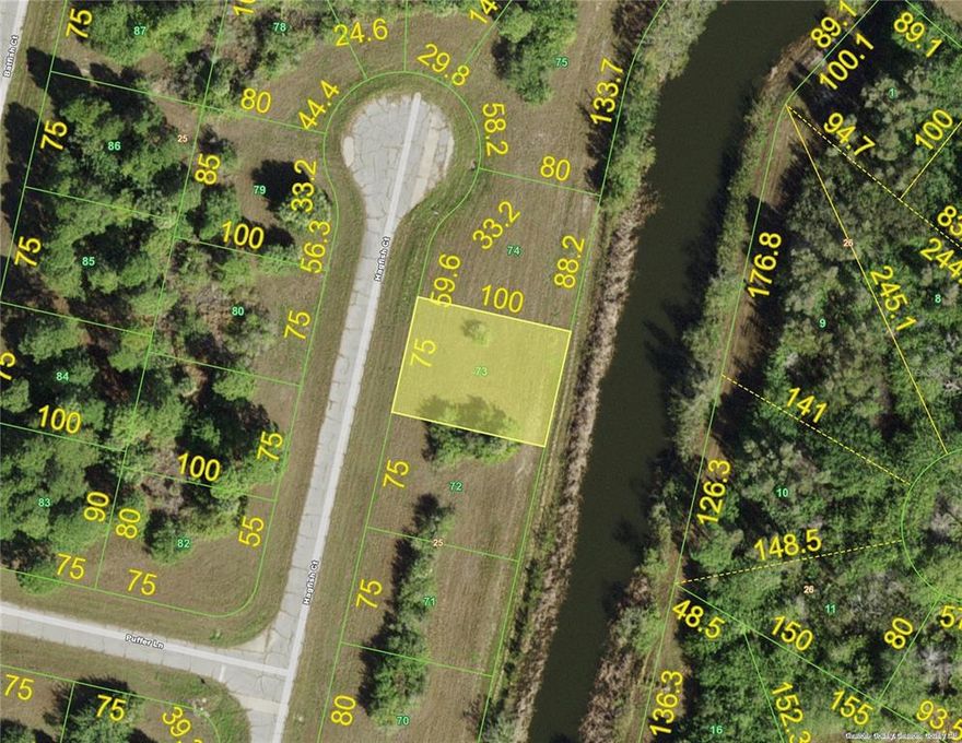 Great cleared waterfront lot in popular Rotonda Villas.  Water & sewer are available.  Now is your chance to build your dream home or buy for investment.  Close to Shopping, restaurants, golfing and to the beaches.