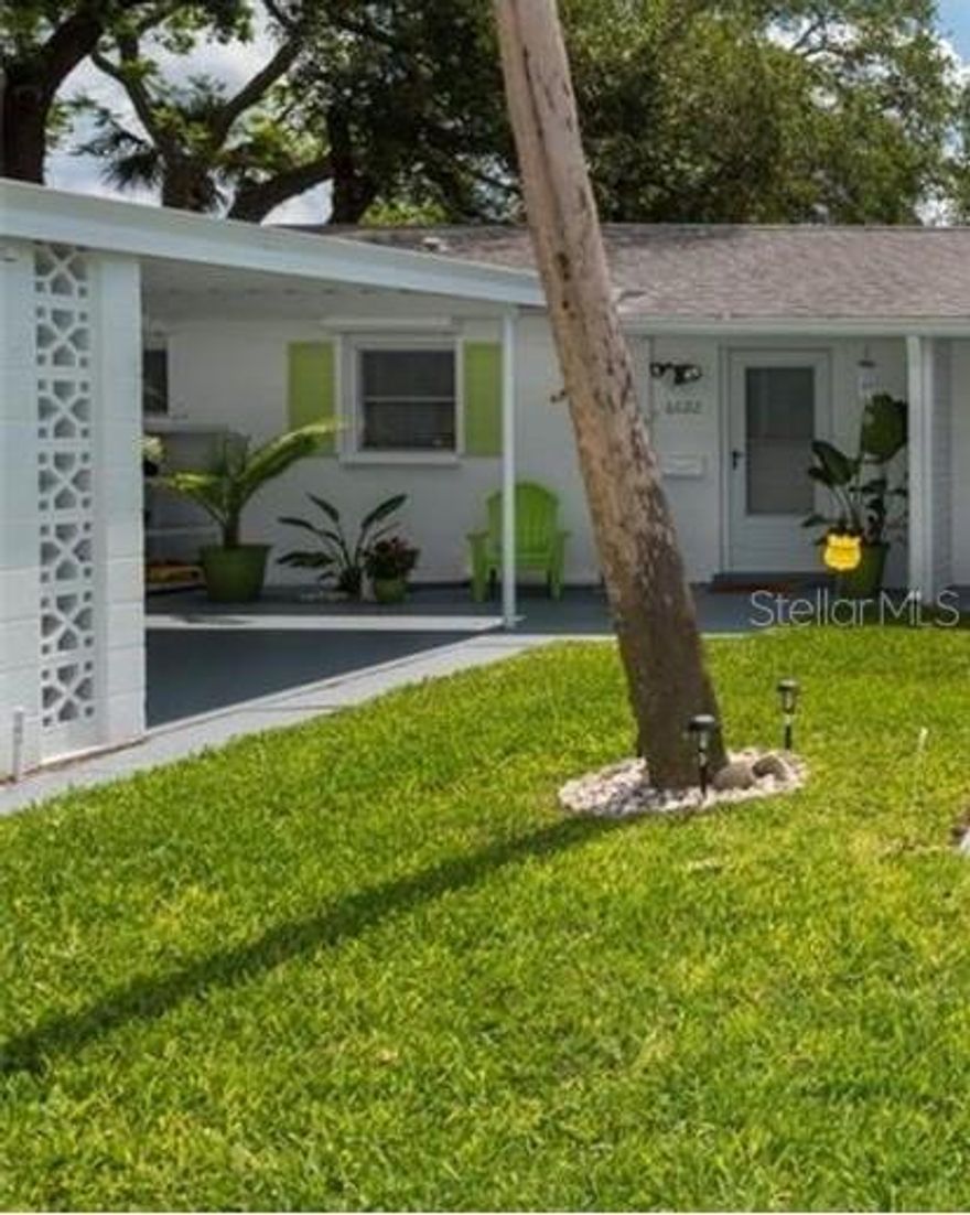 Move right into this IMMACULATE Villa, located in The Villager in Bradenton. Pet friendly community and all the exterior maintenance is done for you!!!! A 55+ community with many amenities including Heated Community Pool, Club House with many activities and low maintenance fees. Covered parking carport keep your car out of the heat. This 700 Sq. Ft. Villa has been updated, freshly painted, new doors and well maintained. A large 1 bedroom /1 bathroom unit with a walk-in-closet, washer/dryer and storage closet inside the unit.
The kitchen is updated with raised ceiling and new lighting. Utility closet with shelving for extra storage. Also has Hurricane Shutters, excellent for storm preparedness or close up when you go north for the summer. The rear fenced patio is complete with pavers and beautiful flowers providing a relaxing outdoor setting. New Water Heater. Front and rear rain gutters. The Villager is conveniently located to all shopping, restaurants and commercial buildings and a bus stop.