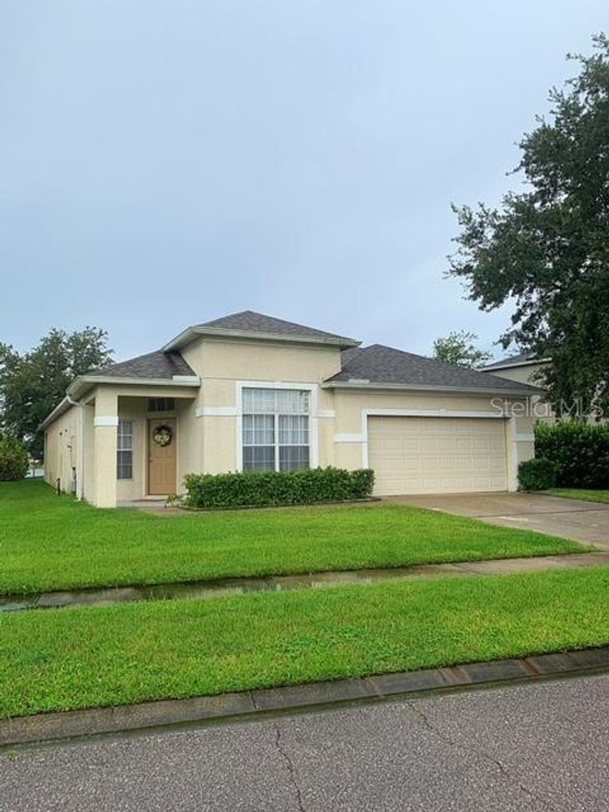 Come home to this spacious 3/2 home located on a quiet cul-de-sac in East Orlando! It features plenty of living space, as well as a sitting room in the master bedroom that would make a perfect nursery, office or fitness room. Relax on the covered back porch with a beautiful pond view. Community amenities include a pool, tennis courts, Basketball Court, Fitness Center, playground, clubhouse, and more. New updated flooring in all living areas, halls, laundry room and guest bathroom. Don't Wait! Call TODAY before someone else does!