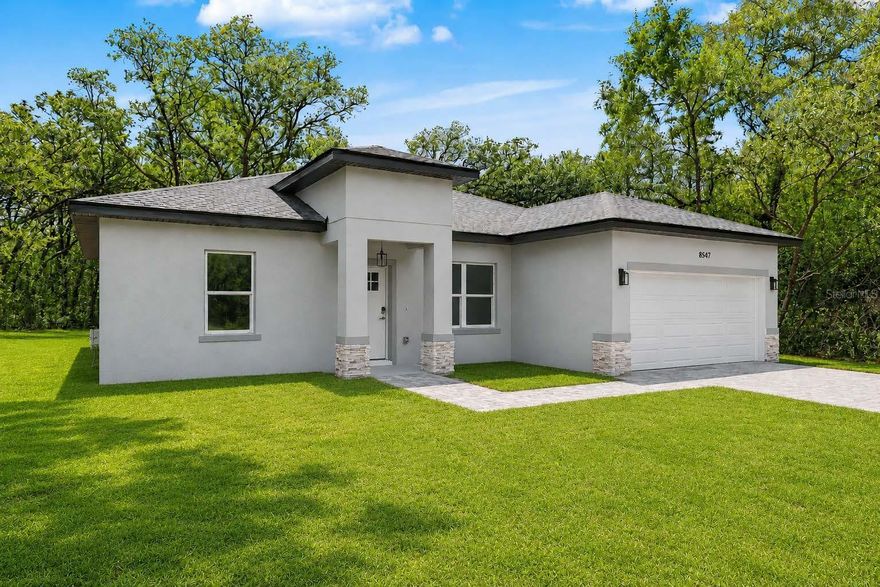 NEW CONSTRUCTION 3 BED / 2 BATH ONLY $254,900!
Own a brand-new Florida home at an incredible value in the growing community of Citrus Springs. This beautifully designed home features an open floor plan, modern finishes, granite countertops, stainless steel appliances, and a spacious 2-car garage.
Located on a quiet street surrounded by newer homes, with easy access to shopping, dining, golf, natural springs, and the Gulf Coast. Enjoy being close to some of Florida’s most beautiful springs, including Rainbow Springs, Hunter Springs, Three Sisters Springs, and more. Conveniently located near the Suncoast Parkway, providing easy access to Tampa, Orlando, and surrounding areas.
Perfect for full-time living, a vacation getaway, or investment opportunity. Easy to show via ShowingTime.