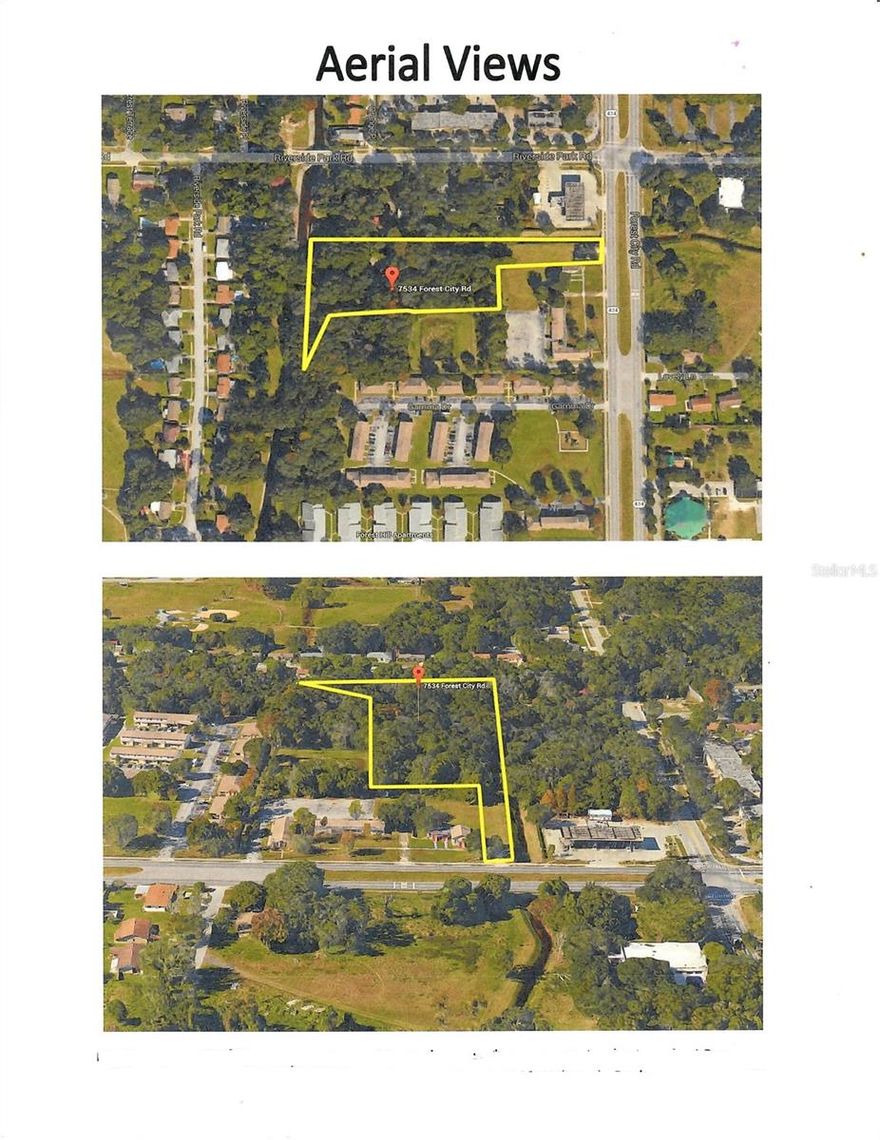 Located just one mile South of Maitland Boulevard on the West side of Highway 434 (Forest City Blvd), this parcel offers great exposure and is conveniently located to all major arteries in Central Florida. The property offers a small frontage to Forest City Road and it expands as it goes West. Many large specimen trees are located on site. There are Orange County canals to the North and West offering good outfall for the property. Utilities are available to the site. Environmental, surveys, soils and other engineering data are available.