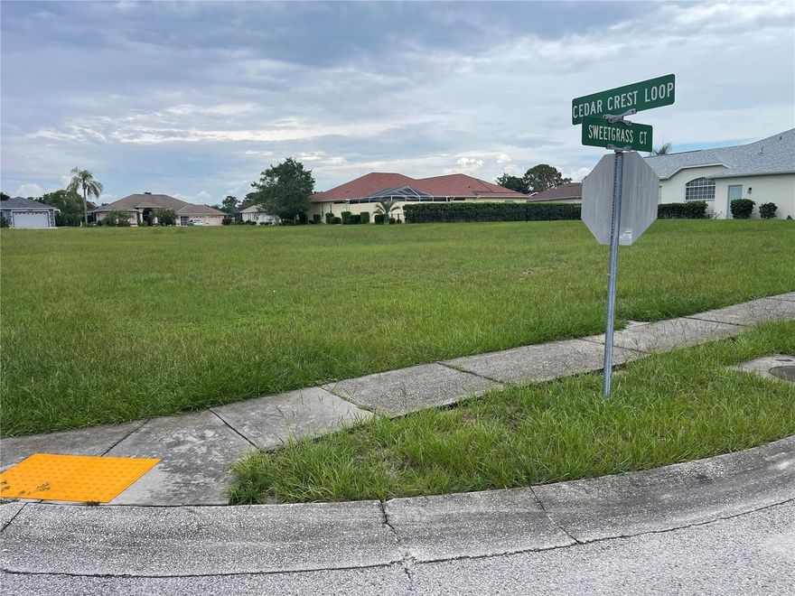 VACANT LOT FOR SALE_Don’t miss this opportunity to build your dream home in Pristine Place, one of the most treasured neighborhoods in Spring Hill. Now is your time to build your home on a cleared corner lot (.36 ACRE mol) .  Low HOA fees of just under $200 per quarter. Pristine Place has sidewalks, lovely street lamps, tennis court, pickle ball, community pool, community building with library and meeting rooms, playground and fitness center and a Basket Ball Court is being built. Fantastic location, just minutes off the Suncoast Parkway with easy access to TIA, beaches in Clearwater and St Pete. Don't miss this great opportunity! Call agent to put your offer in TODAY!