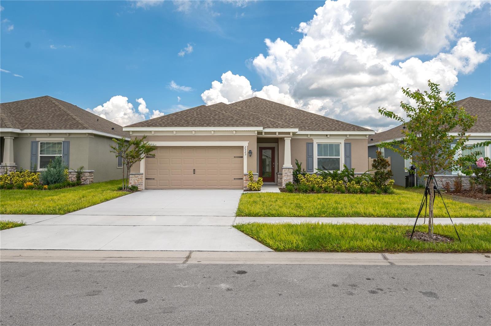 New Construction | 3 Bed | 2 Bath | 1,348 SqFt | Lake Alfred, FL
Welcome to your brand-new home in the heart of Lake Alfred! This beautifully crafted 3-bedroom, 2-bathroom residence offers 1,348 square feet of modern living space and a thoughtfully designed split floor plan that ensures both privacy and functionality.
Step inside to find a spacious master suite complete with a private ensuite bathroom—your personal retreat after a long day. The open-concept kitchen features elegant wood cabinets, sleek granite countertops, and plenty of prep space, making it a perfect hub for both daily living and entertaining.
Nestled in a quiet neighborhood just minutes from the I-4 corridor, this home offers easy access to Tampa, Orlando, and all the best of Central Florida. Whether you're commuting or exploring local attractions, convenience is always within reach.
Don’t miss the opportunity to own a brand-new home with timeless finishes and a smart layout in a growing community.
Schedule your private tour today!
From I-4, take Exit 48 toward Lake Alfred (CR-557). Head south on CR-557 for approximately 4.6 miles. Turn right onto
Old Lake Alfred Rd, 0.5 mi then turn left onto Cass Rd. Turn left onto Airedale Way. Turn right onto Basenji Dr, Turn left onto Selenia St. Home is located at 2334 Selenia Dr on the right.