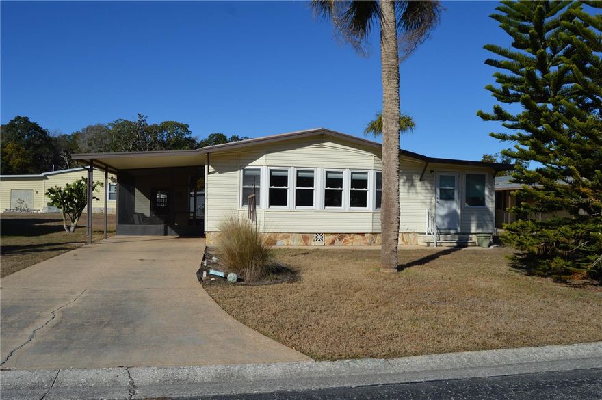 Located in the highly desirable Forest Glenn 55+ community, this well-maintained 2-bedroom, 2-bath home offers a rare advantage—the lot is privately owned! There are only a few left, and that distinction alone makes this property especially sought after and keeps your HOA exceptionally low at just $110 per month.

Inside, the home features a spacious living room along with durable laminate flooring throughout. The layout is both functional and inviting, with two full bathrooms, indoor laundry, and generously sized bedrooms. Aside from the huge walk in closet found in the master bedroom, one of the standout features is the beautiful Florida room, providing the perfect space to enjoy natural light year-round—whether relaxing with a book, hosting guests, or simply enjoying the Florida lifestyle.

Additional perks include the convenience of a private mailbox (not shared or community-based) and pride of ownership throughout, reflecting how well the home has been cared for over the years.

Forest Glenn is a friendly, active 55+ co-op community offering amenities such as a heated pool, shuffleboard, horseshoes, billiards, and RV/boat parking. Ideally situated across from the Weeki Wachee Preserve and just minutes from shopping, dining, Weeki Wachee Springs, Rogers Park, Pine Island, and Aripeka.

Whether you’re a full-time resident or seasonal buyer, this home presents an excellent opportunity to enjoy affordable ownership, low monthly costs, and a prime lot in a well-established community. Schedule your showing today—homes like this don’t come along often.