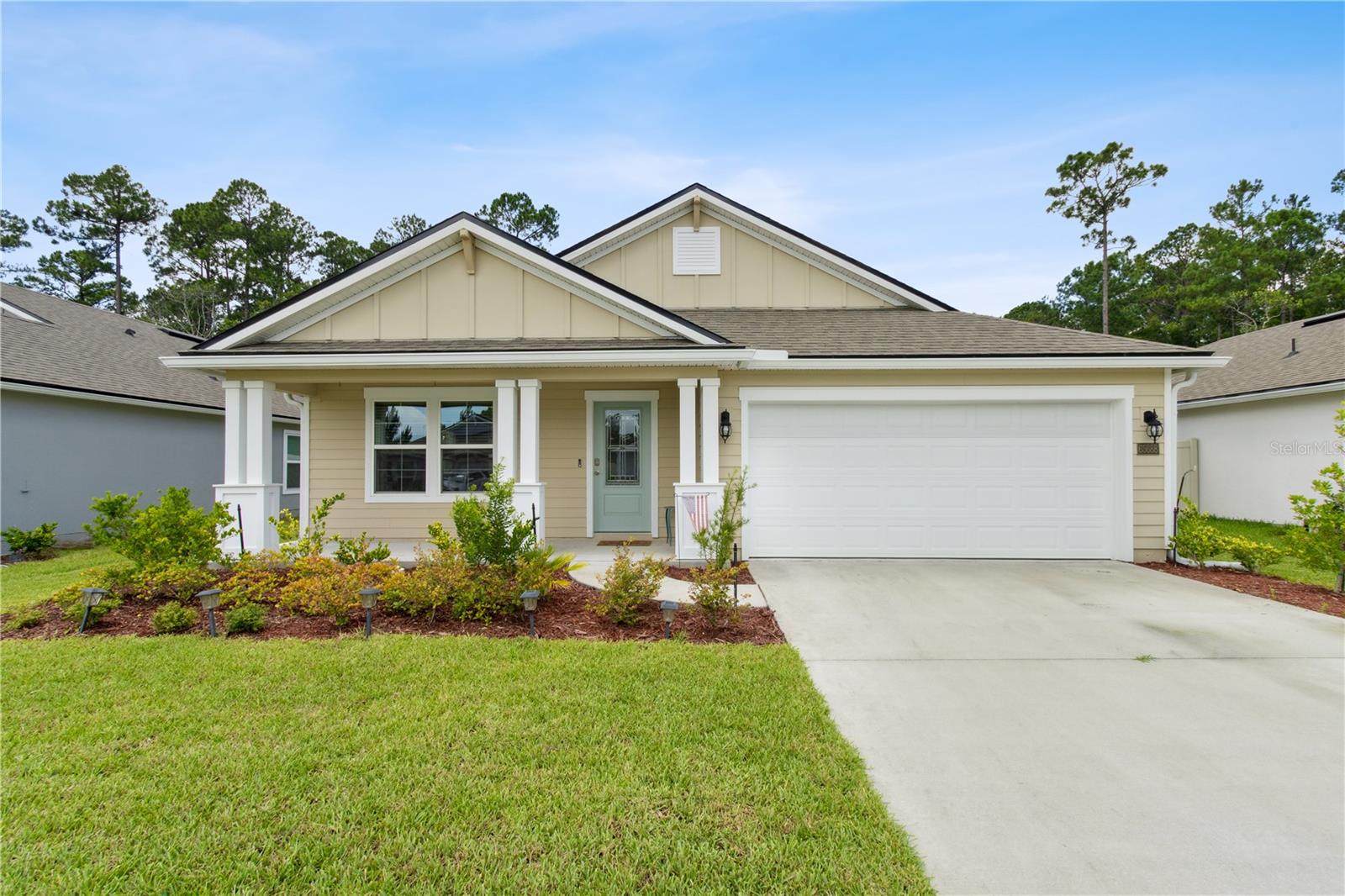 Welcome to this immaculate 3-bedroom, 2-bathroom home nestled in the River Glen community of Yulee, FL. Tucked away on a quiet street at the end of the development, this 2023-built home offers a peaceful setting with modern finishes throughout.
Step inside to an open-concept layout that’s ideal for both everyday living and entertaining. Abundant natural light fills the space, creating a warm and inviting atmosphere. At the heart of the home, the kitchen flows seamlessly into the spacious living and dining areas—perfect for gatherings of any size.The expansive primary suite offers a true retreat, complete with a luxurious en suite bathroom and a generous walk-in closet. Every detail of this home has been crafted for both comfort and style.
Outside, enjoy a fully fenced backyard that backs up to protected forever wild land—providing unobstructed views, added privacy, and a serene outdoor escape with no rear neighbors.
Residents of River Glen enjoy access to exceptional resort-style amenities, including a pool, kayak launch, fitness center, clubhouse, splash pad, playground, basketball courts, and scenic walking trails.
Don’t miss the chance to make this exceptional home yours—schedule your private showing today!