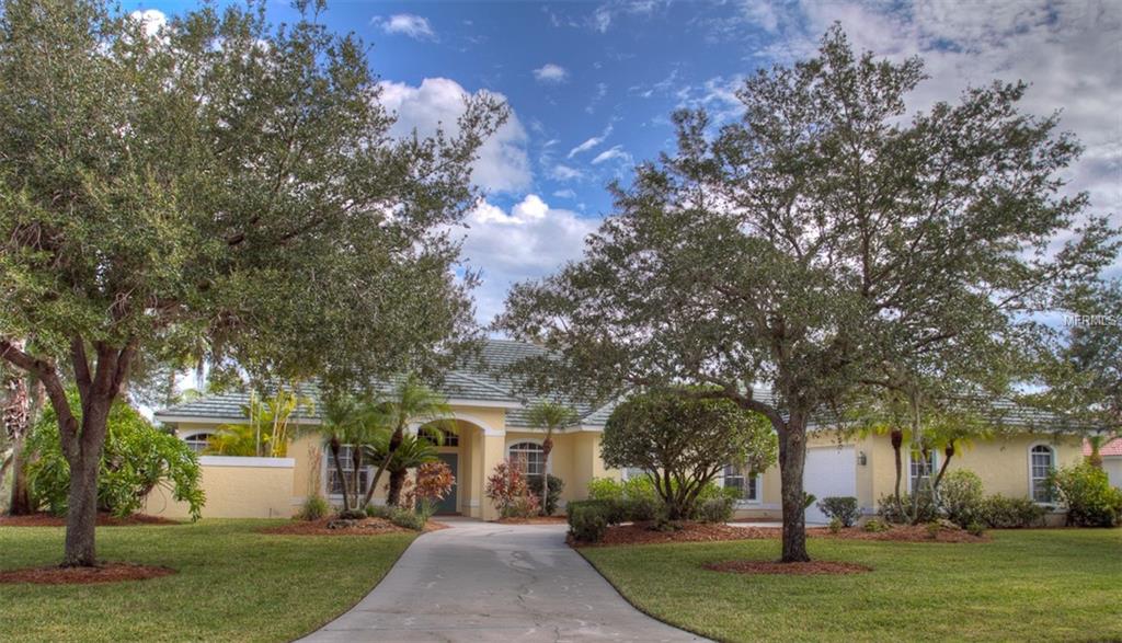 This Lovely POOL Home situated on a large private lot in a quiet GOLF COURSE community is perfect for your seasonal getaway. Three bedrooms & den/office , 3 baths, 3 car garage, beautifully decorated with all the comforts of home. The split floor plan features formal living and dining rooms and a spacious master suite with his and her closets, a King bed and large en-suite bathroom. The 2 guests bedrooms are tastefully furnished with a queen bed and two XL twin beds. The main rooms and master open to a very large heated pool and spacious travertine deck perfect for entertaining or just relaxing. The eat in kitchen is open to the family room and features, stainless appliances, granite countertops, custom cabinets and a great pool view. Laundry room with large washer/dryer and utility sink. Wifi, HD cable and premium channels included. Small dogs allowed with owners approval. No cats due to allergies.