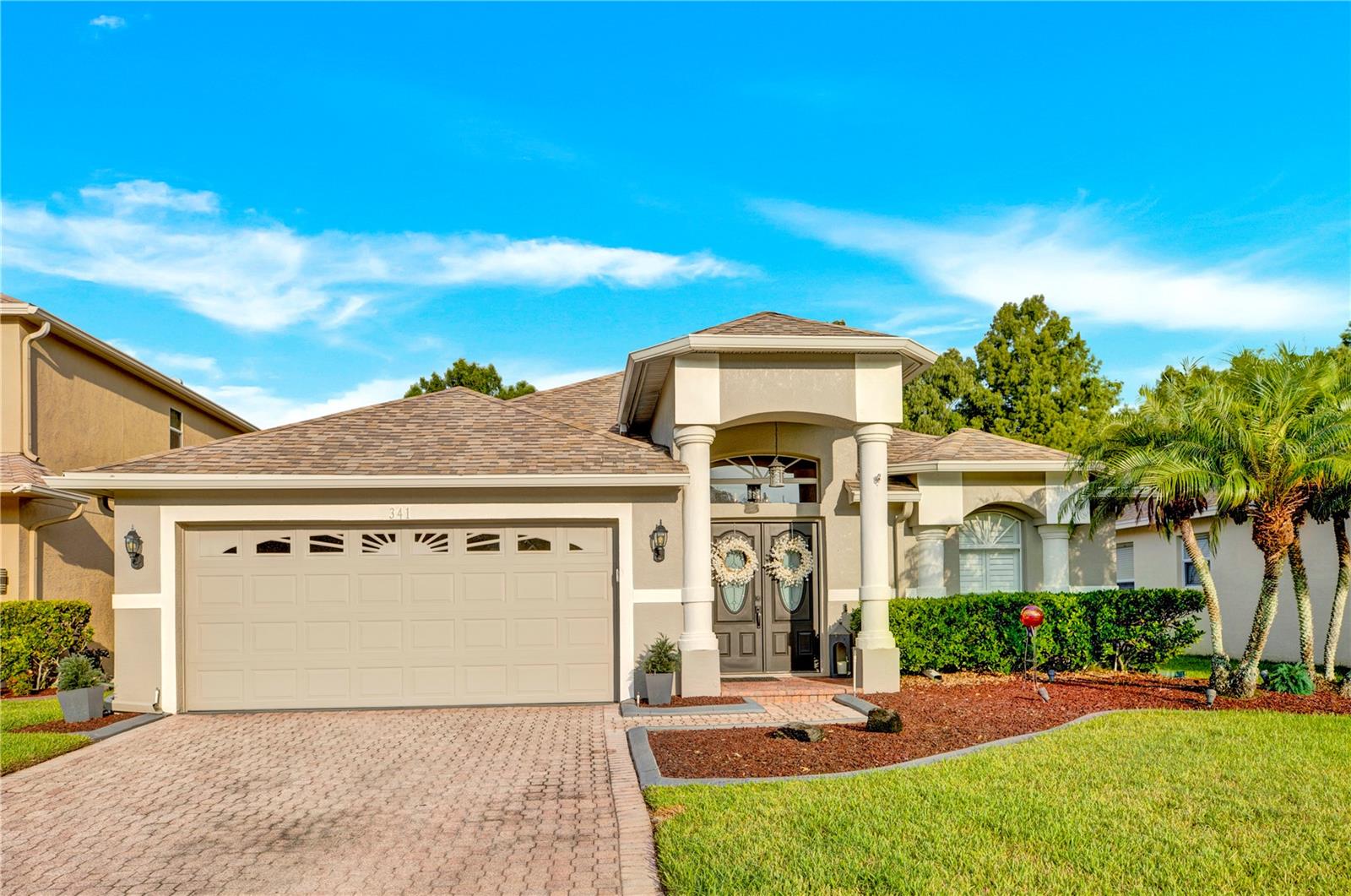 Spectacularly remodeled home nestled on a conservation/pond lot in a gated community of Bay Arbor. A new ledged glass double door leads to a spacious foyer. The formal living and dining area makes entertaining a breeze. The living and dining room feature wood flooring with new wood-like tile throughout the rest of the home. The island kitchen boasts granite countertops, stainless steel appliances, a convection oven, microwave, and glass top range. A tumbled marble backsplash, a working desk, and a pantry complete the kitchen.
The master suite features a private retreat with a large walk-in closet and organizer (accessible via stairs in the attic). A vaulted ceiling and 0-planter shelving add to the home’s elegance. The master bath boasts newer wood cabinetry, granite countertops, a new glass block shower, ceramic tile-jetted tub, and newer wood cabinets.
A newer pool with a fountain (installed in 2008) adds to the home’s outdoor appeal. A brick pavered lanai and separate pavered sundeck provide additional outdoor living space. The home is energy-efficient with extra insulation. Your four-legged friends will love the private fenced yard with conservation and pond views. Reclaimed water features throughout the home.
Additional features include timed landscape lighting, a new sprinkler timer, and newer garbage disposal.
Disposal, a NEW hot water heater (2024), and a newer water softener are included in this property. The community features a pool, a playground, and a volleyball court. It’s a wonderful place to live with top-rated schools, restaurants, shopping, movies, and just a few minutes away from John Chestnut Park with a public boat ramp to Lake Tarpon, which is 20 minutes west. There’s also an easy drive to Tampa International and St. Pete-Clearwater International airports.
*Notable Updates: Roof (2016), New Wood-Like Tile Flooring (2020), New Interior Paint (2020), HVAC (2019), Water Heater (2024)