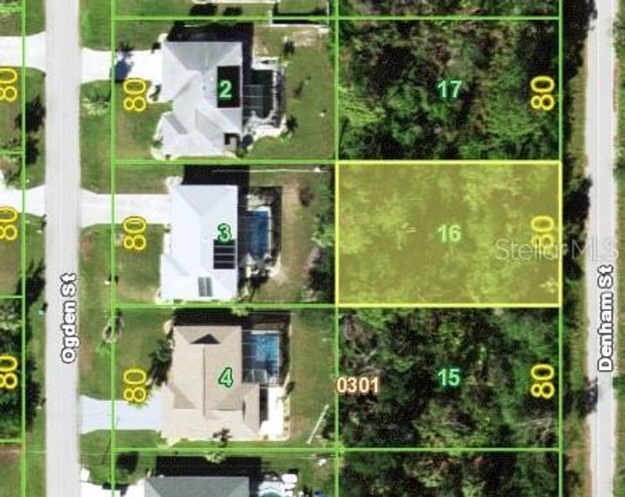 Situated in a charming residential neighborhood, this property is surrounded by a wealth of amenities, making it an ideal place to call home. Lot has city water available and is NOT in a scrub jay zone as of 10/17/23.

When it comes to shopping, you'll have no shortage of options, with several shopping centers nearby. The Port Charlotte Town Center mall stands out with its vast array of over 100 stores and restaurants. In addition, Walmart, Target, and Publix are just a short distance away, catering to all your shopping needs.

For outdoor enthusiasts, there's an abundance of parks and recreational areas in Port Charlotte. Ollie's Pond Park is close by, a serene and picturesque setting. The nearby Port Charlotte Beach Complex provides further delights, with amenities such as boat launching, a community pool, and more. If you enjoy golf, tennis, or staying active in fitness centers, you'll find ample options in the area.

The allure of Florida's best beaches is within easy reach from this lot. Englewood Beach and Boca Grande Beach, both just a short drive away, promise sun-soaked relaxation and coastal bliss.

Savor a diverse culinary experience with numerous dining options nearby, ranging from casual fast food to exquisite fine dining establishments in Port Charlotte and Punta Gorda.

Make this lot location, your future home!