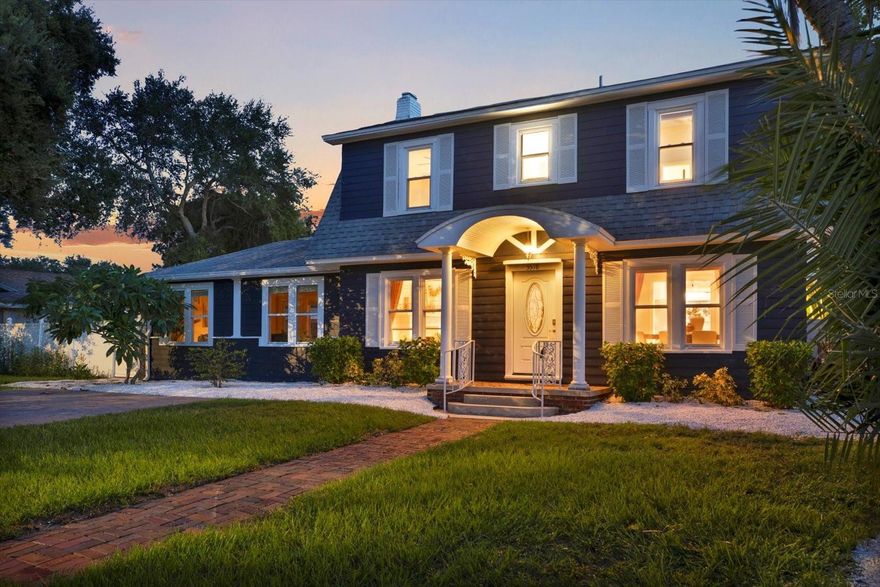 This versatile retreat is unlike anything else on the market. A rare Gulfport estate sitting on a truly private double lot, this property blends timeless character with modern upgrades across three separate residences- the main home, a stand-alone cottage, and a garage apartment overlooking a resort-style pool. Whether you’re envisioning multi-generational living, private guest retreats, or income-producing opportunities, the versatility and lifestyle here are unmatched.

The main Dutch Colonial home spans over 2,200 sq ft with 3 bedrooms, 2.5 baths, and rich hardwood floors. A spacious updated family room opens directly to the pool deck, while a covered porch overlooks the lush backyard-creating the perfect setting for indoor-outdoor living.

The standalone cottage has been completely remodeled from top to bottom and never lived in since. Bright and airy, it features a full kitchen with stone countertops, modern appliances, a stylish bath, lofted bedroom, and luxury vinyl plank flooring.

Above the oversized two-car garage, the freshly renovated studio apartment offers abundant natural light, sleek stone counters, and luxury vinyl flooring - plus a bird’s-eye view of the backyard and pool that makes every day feel like a private resort.

Step outside and this estate transforms into a tropical sanctuary: a sparkling in-ground pool, outdoor kitchen, travertine patio, and fruit-bearing trees (including mango), all surrounded by privacy fencing.

Recent upgrades include one of the roofs (2017), electrical, plumbing, irrigation, gutters, pool resurfacing, tankless water heater, refinished oak and bamboo floors, landscaping, driveway, full interior renovation of the guest apartment, cottage and more - blending peace of mind with lasting appeal.

All three residences enjoy private entries both to exterior roadways and interior pool/backyard, making this one of the most flexible and unique estates in Gulfport. Just blocks from the city’s historic waterfront district, vibrant arts and dining scene, and less than 10 minutes to both the Gulf beaches and downtown St. Petersburg- this home offers a one-of-a-kind lifestyle in a prime location without the added cost of being in a flood zone!